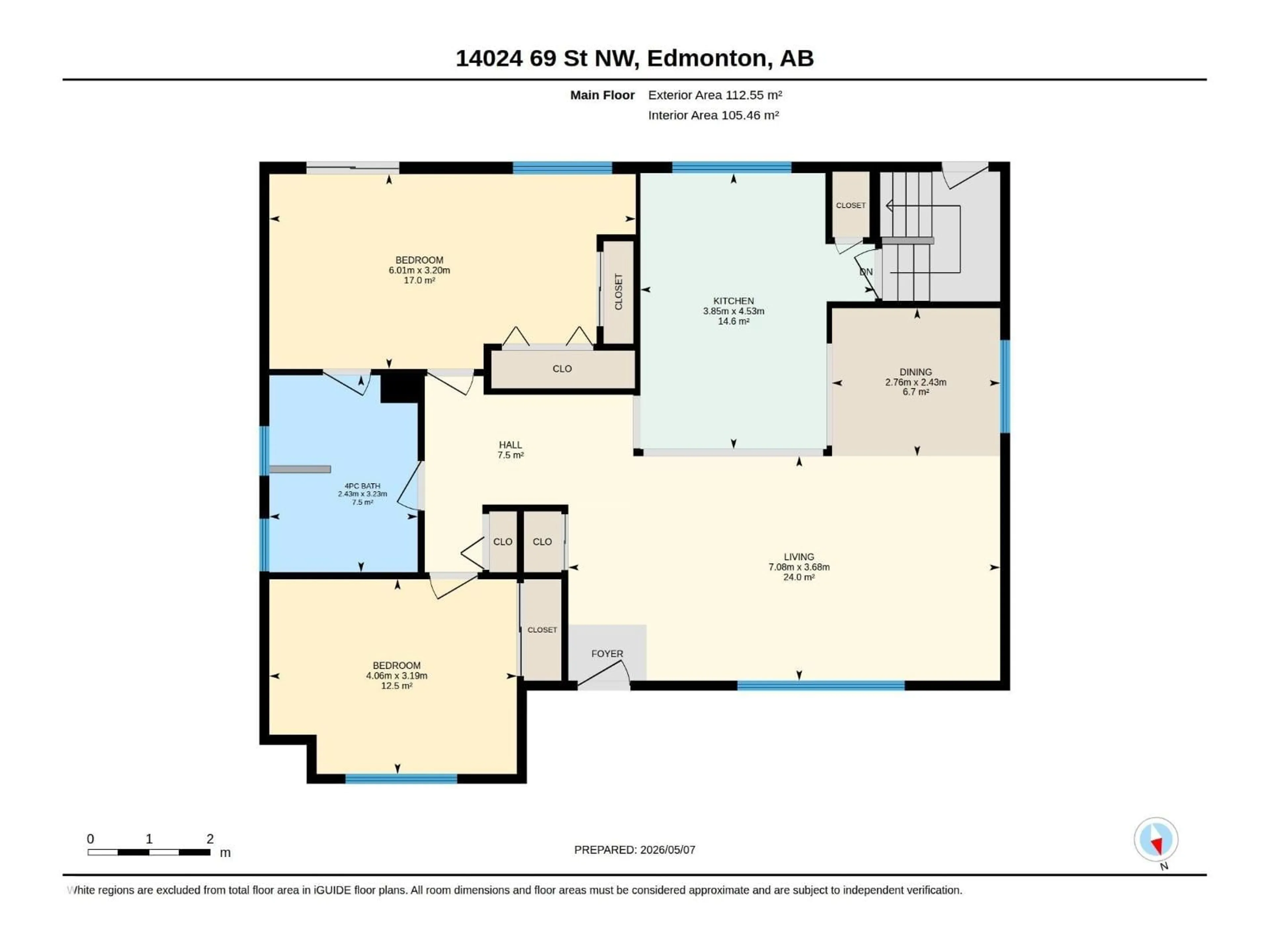 Floor plan for NW - 14024 69 ST, Edmonton Alberta T5C0H8