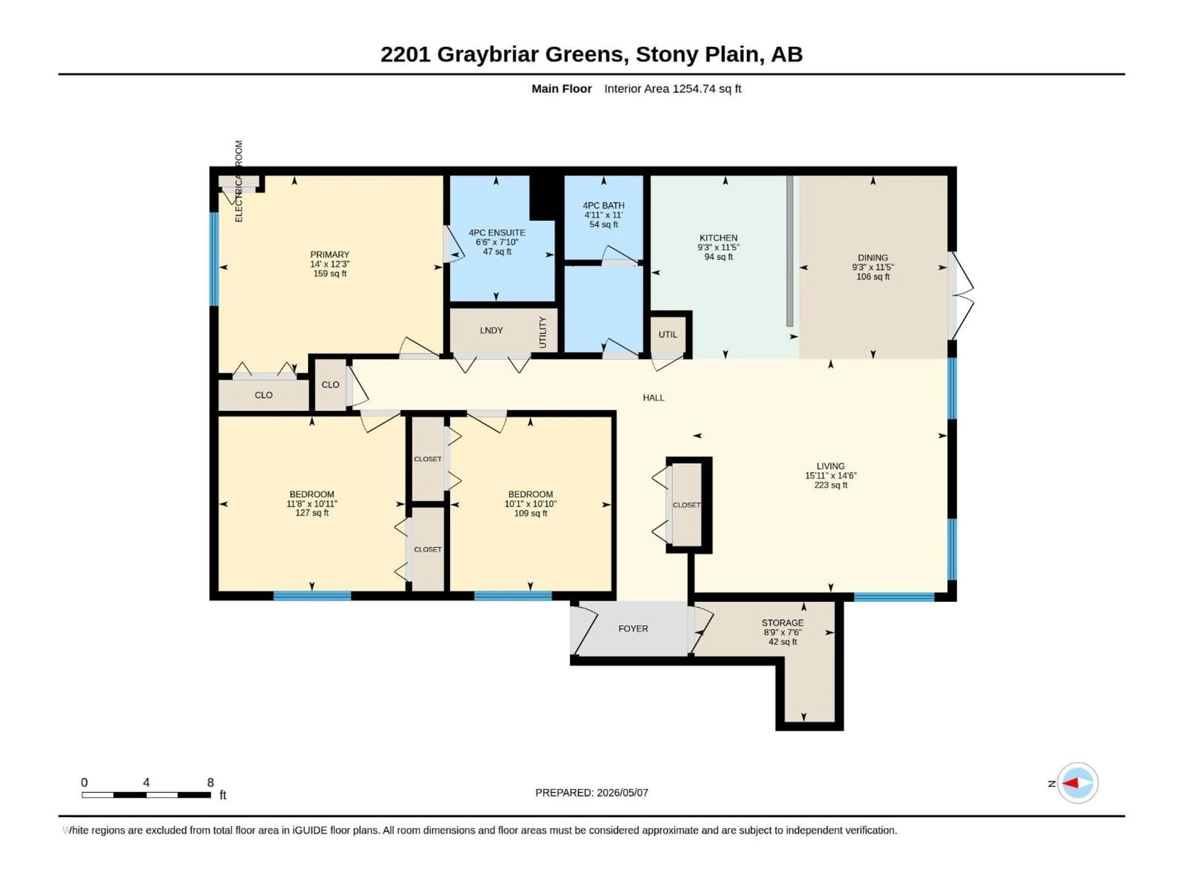 Floor plan for 2201 GRAYBRIAR GR, Stony Plain Alberta T7Z0G1