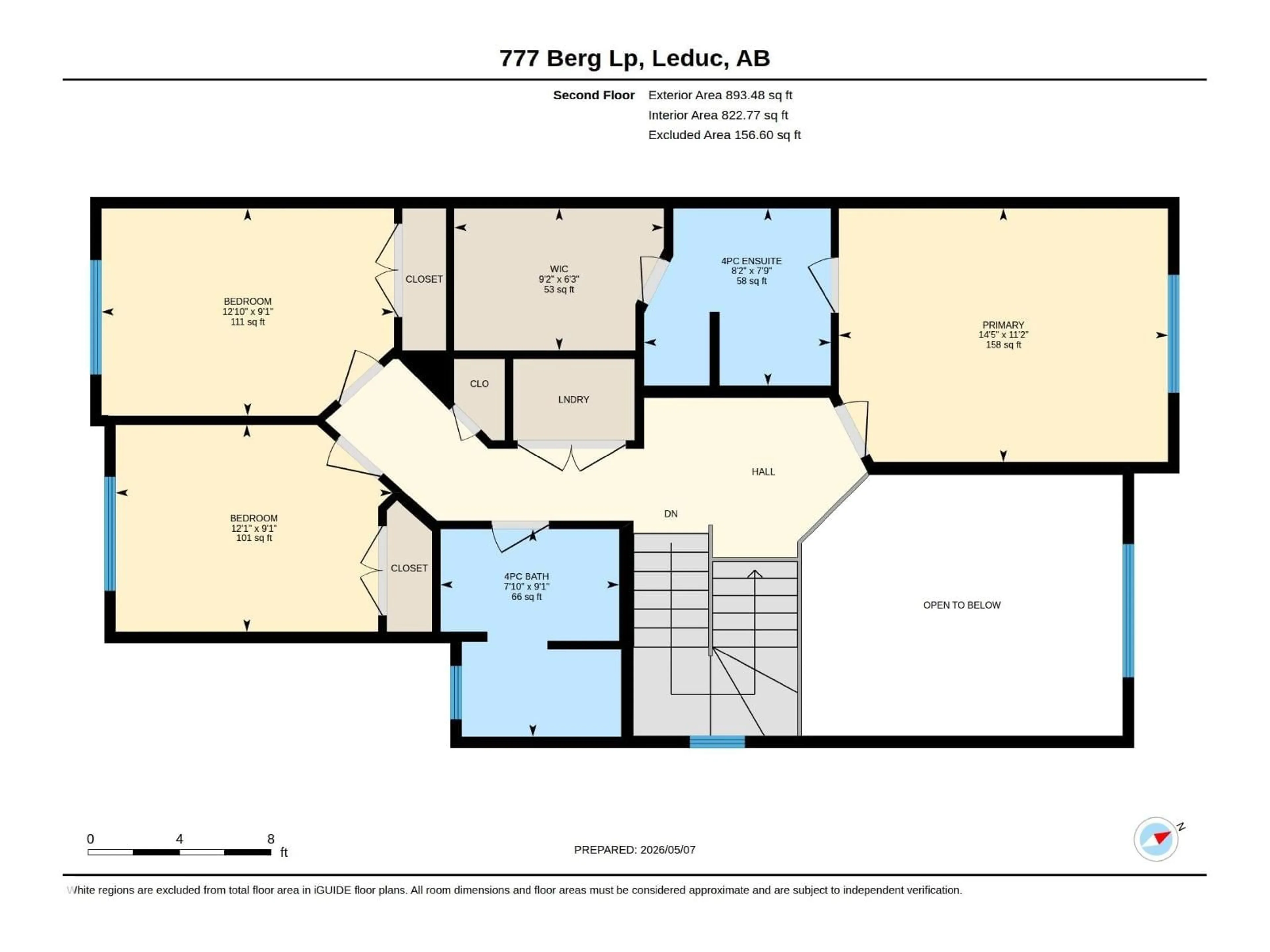 Floor plan for 777 BERG LO, Leduc Alberta T9E1G8