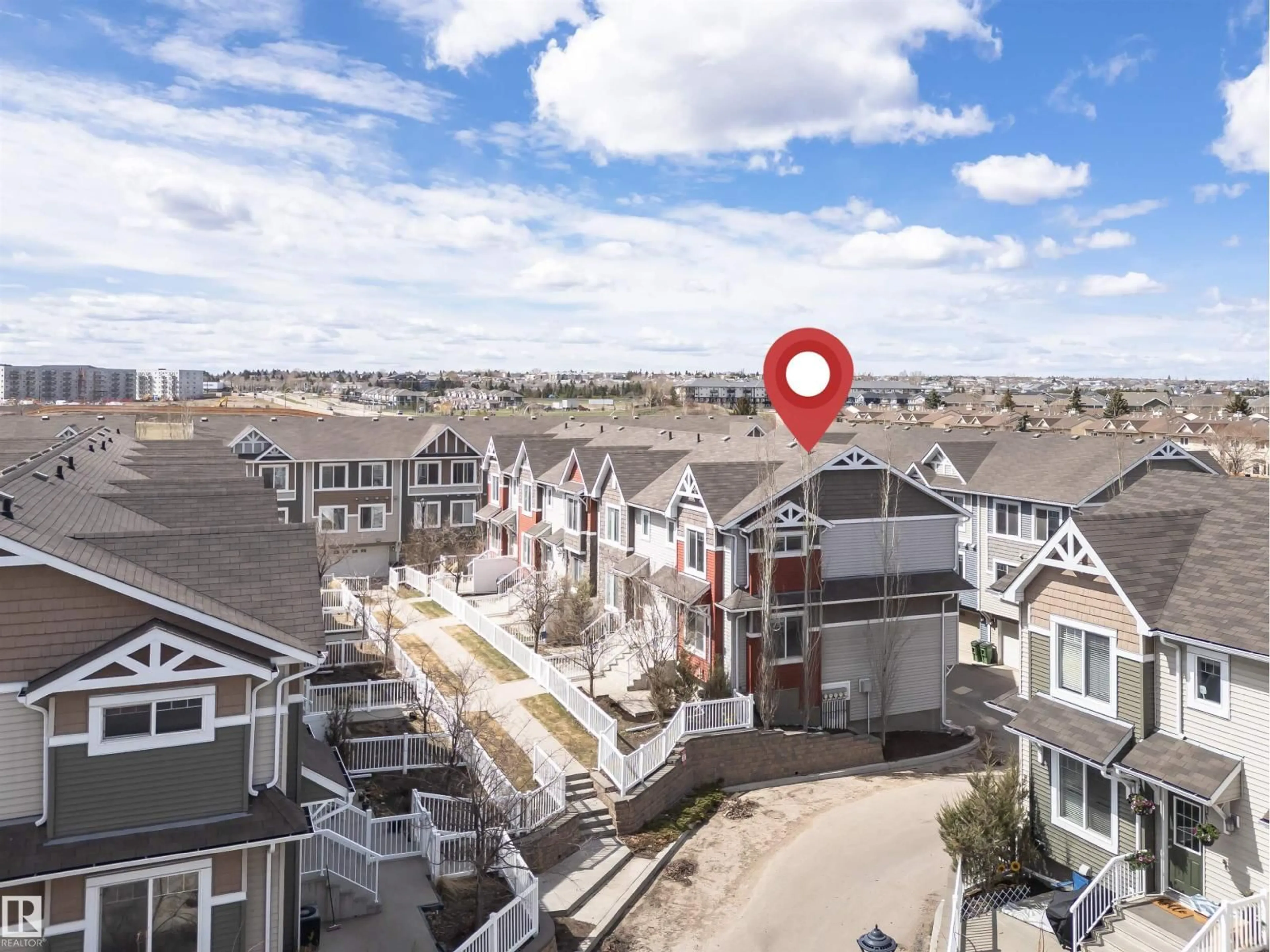 A pic from outside/outdoor area/front of a property/back of a property/a pic from drone, city buildings view from balcony for 110 - 3625 144 AV, Edmonton Alberta T5Y0T3