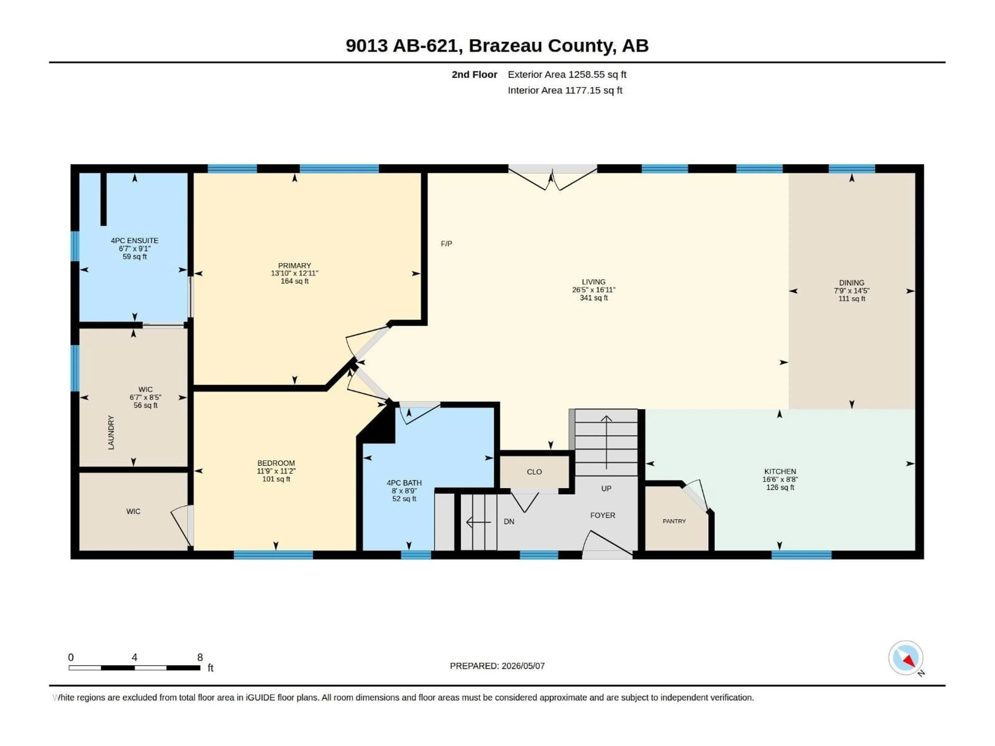 Floor plan for 9013 HWY 621, Rural Brazeau County Alberta T7A2A3