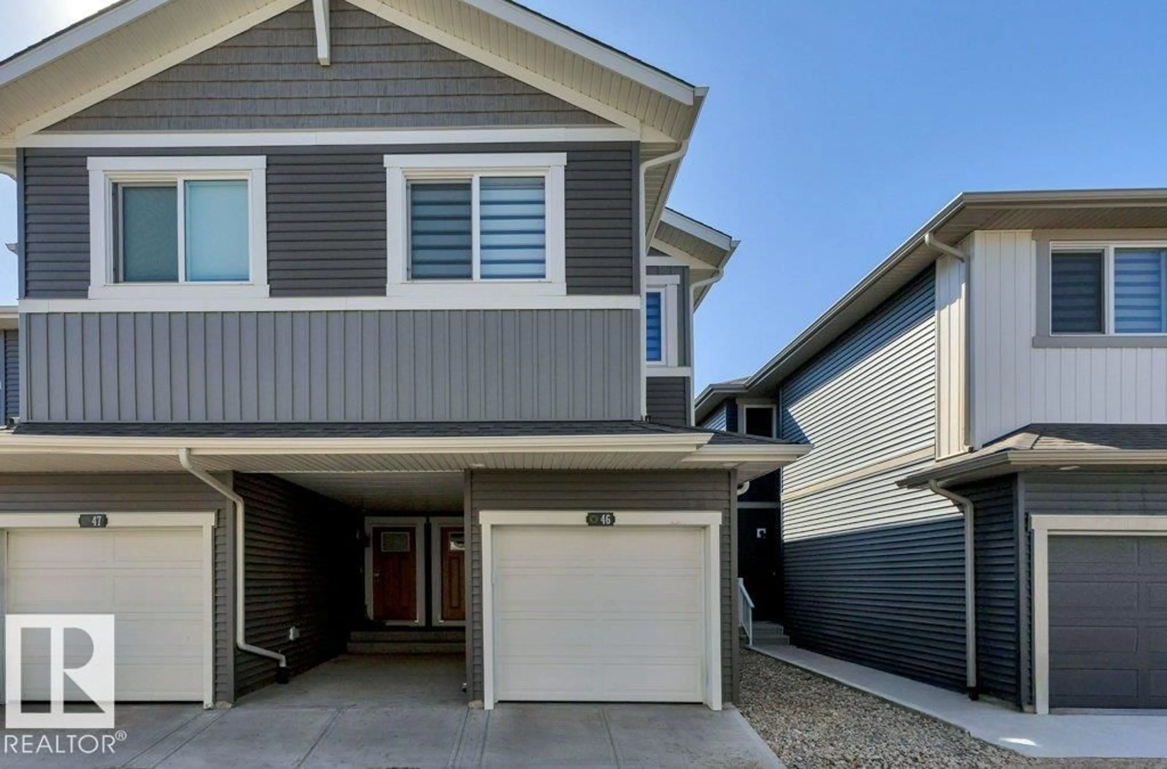 Home with vinyl exterior material, street for 603 - 46 ORCHARDS BV, Edmonton Alberta T6X1A2