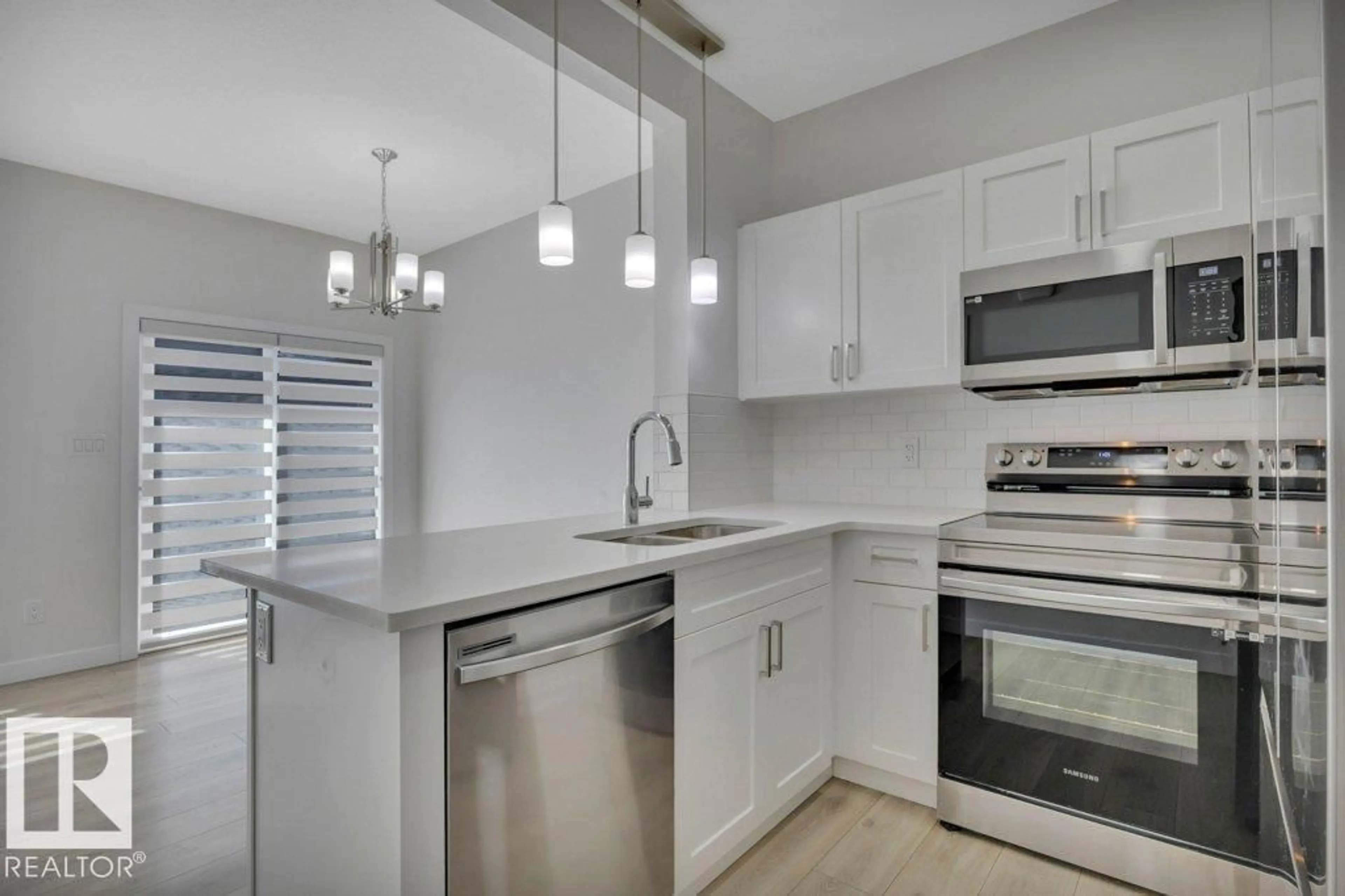 Standard kitchen, ceramic/tile floor for 603 - 46 ORCHARDS BV, Edmonton Alberta T6X1A2
