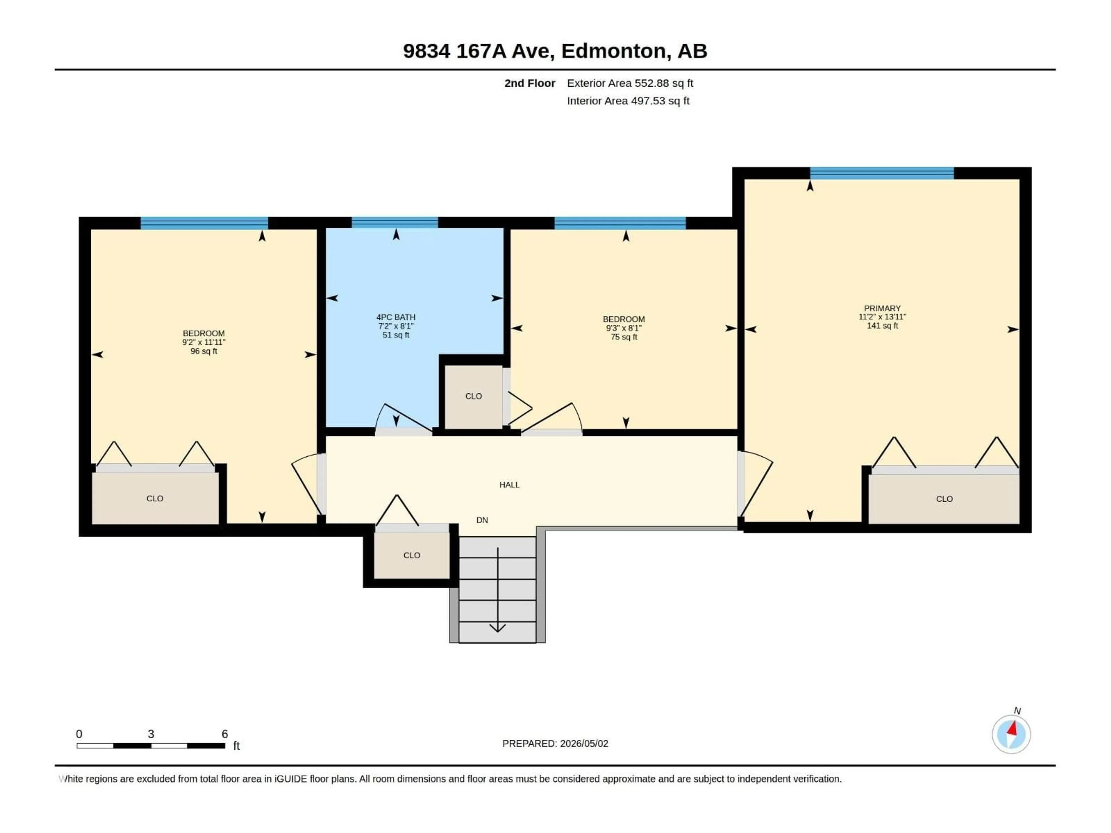 Floor plan for 16215 57 ST, Edmonton Alberta T5Y2V3