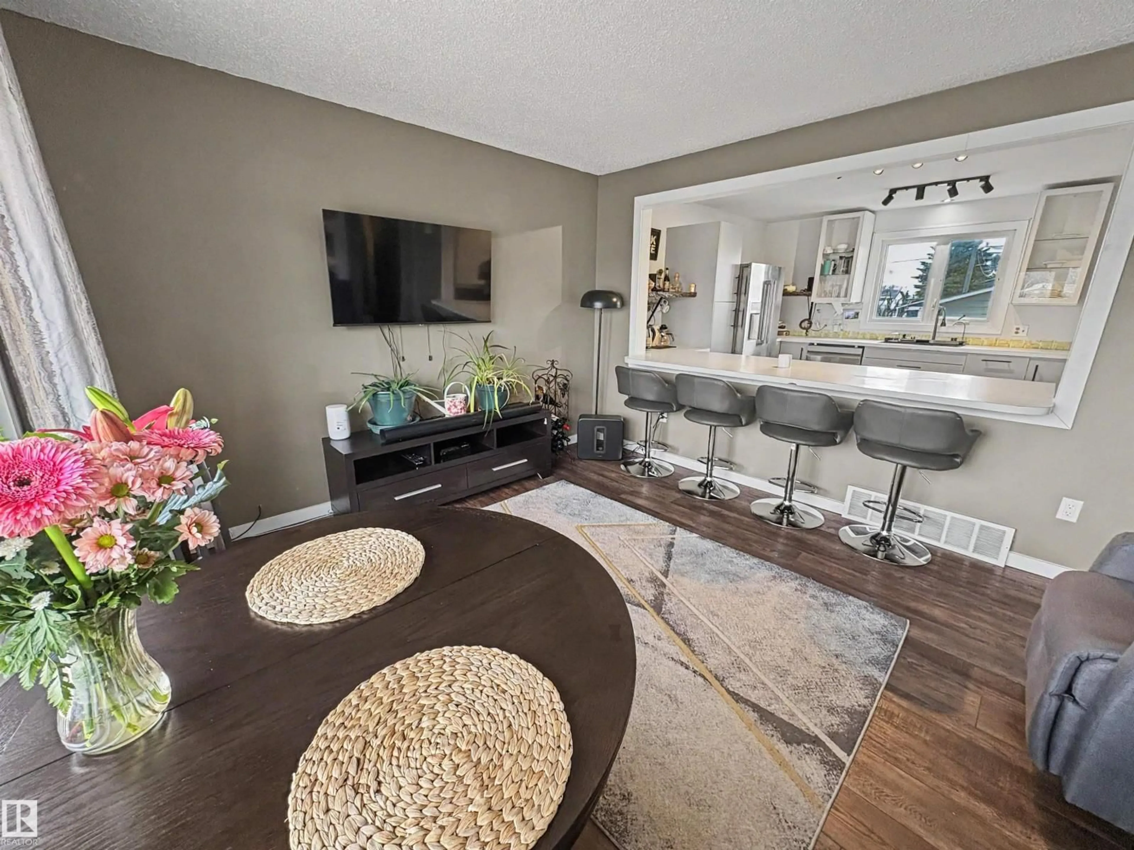 Living room with furniture, unknown for 4506 47 AV, Bonnyville Town Alberta T9N1H2