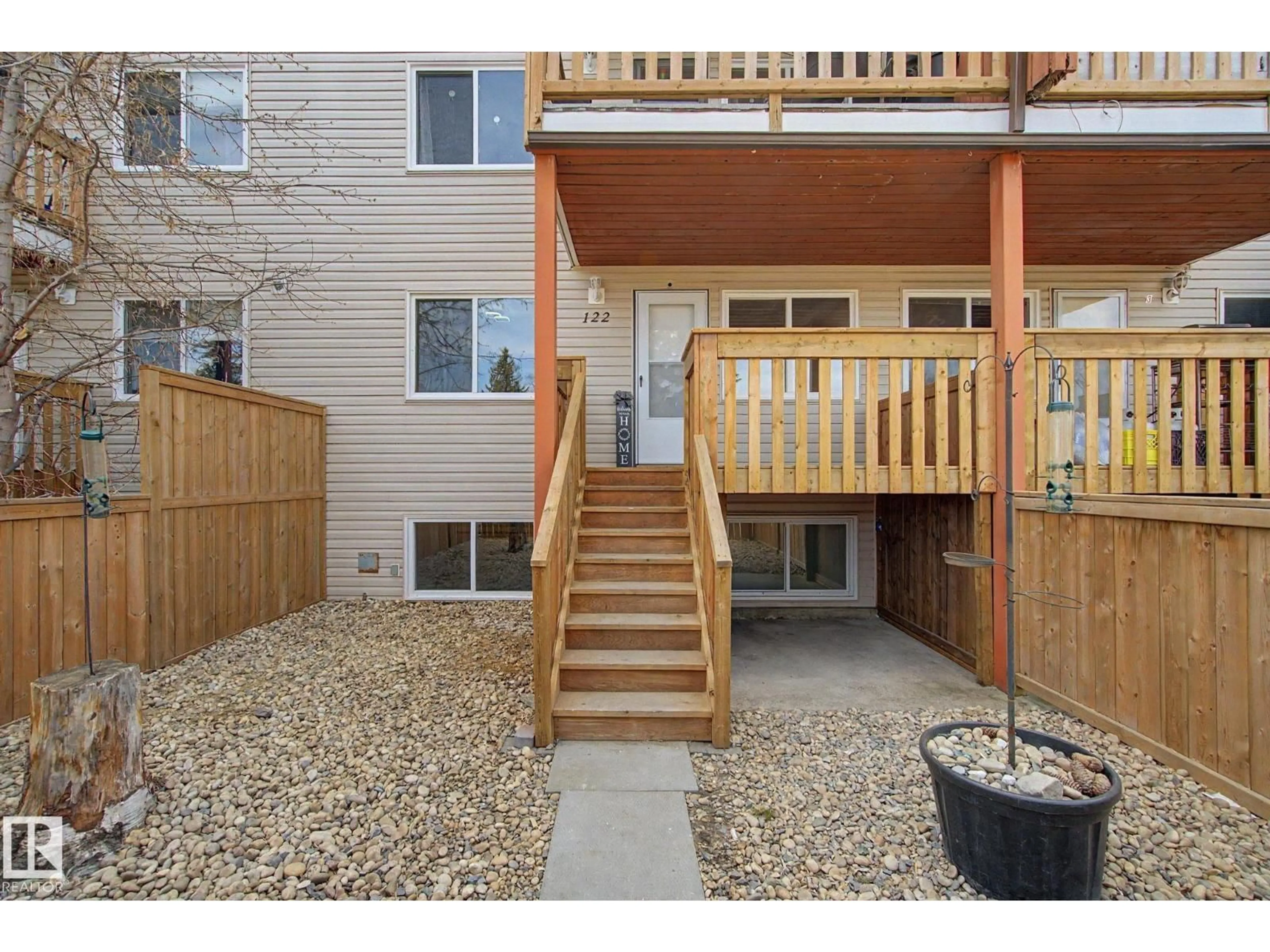 Patio, street for 95 - 122 MCKENNEY AV, St. Albert Alberta T8N2Y2