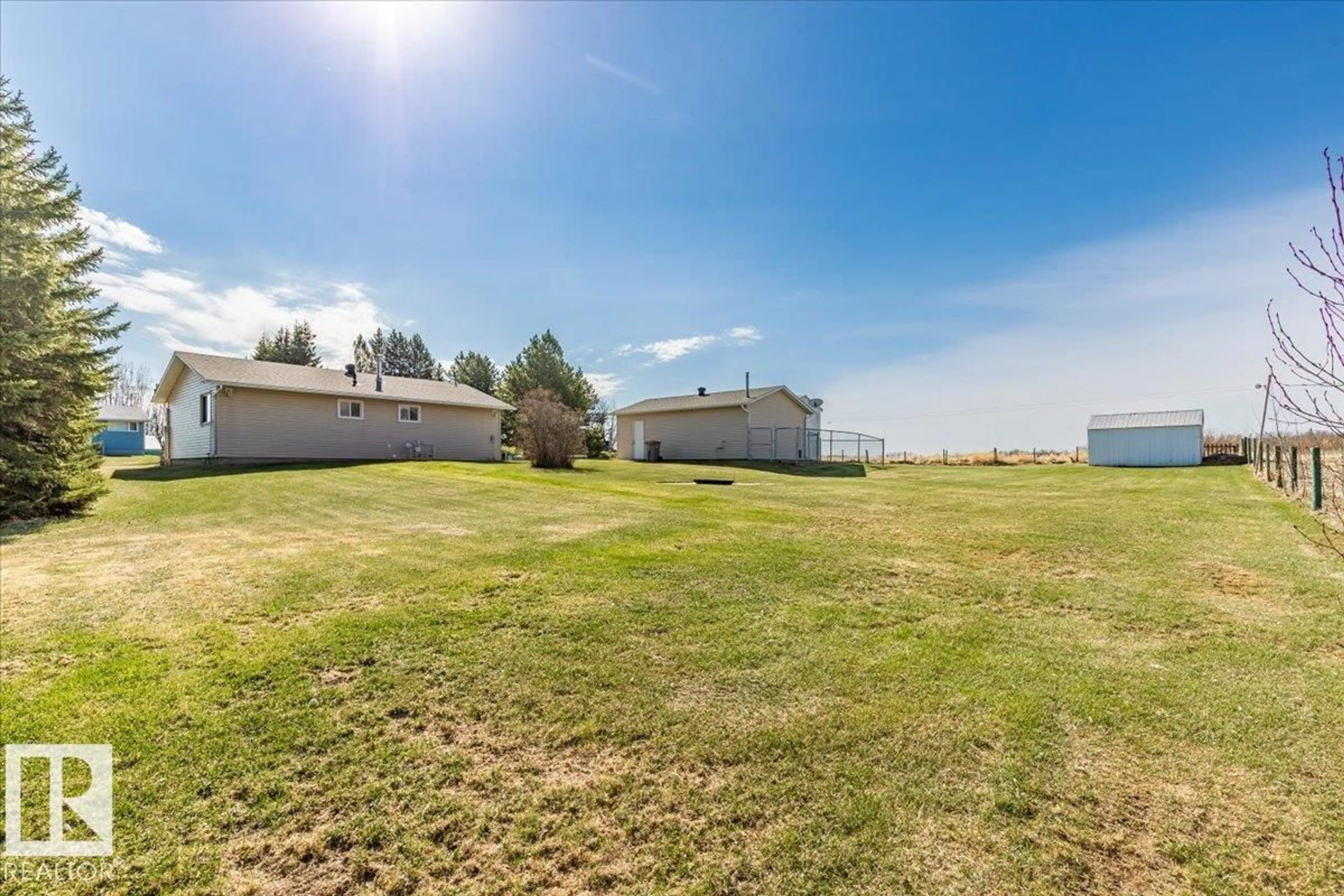 A pic from outside/outdoor area/front of a property/back of a property/a pic from drone, water/lake/river/ocean view for 417 SWEDBERG ST, Rural Wetaskiwin County Alberta T0C2C0