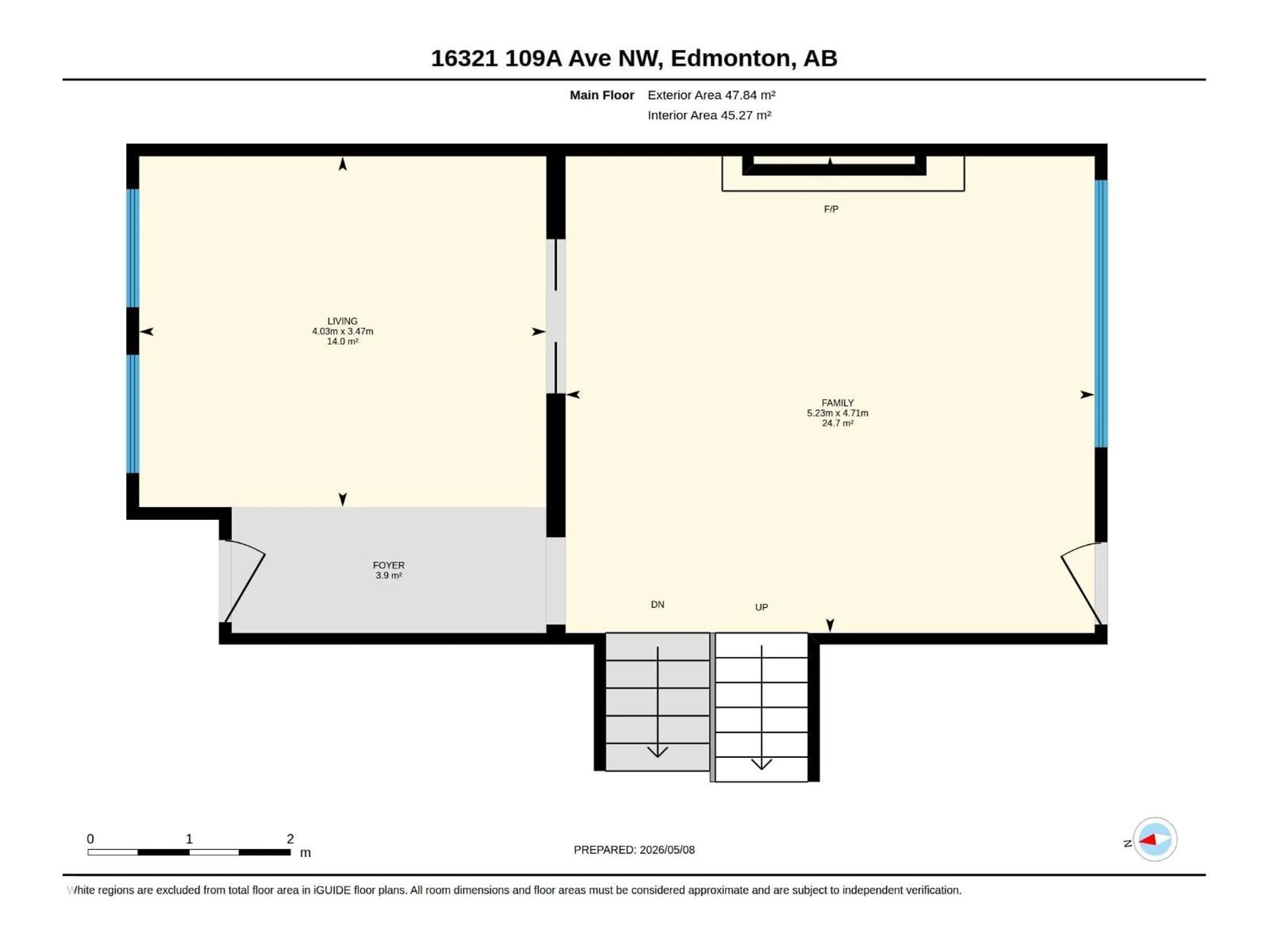 Floor plan for NW - 16321 109A AV, Edmonton Alberta T5P1C5