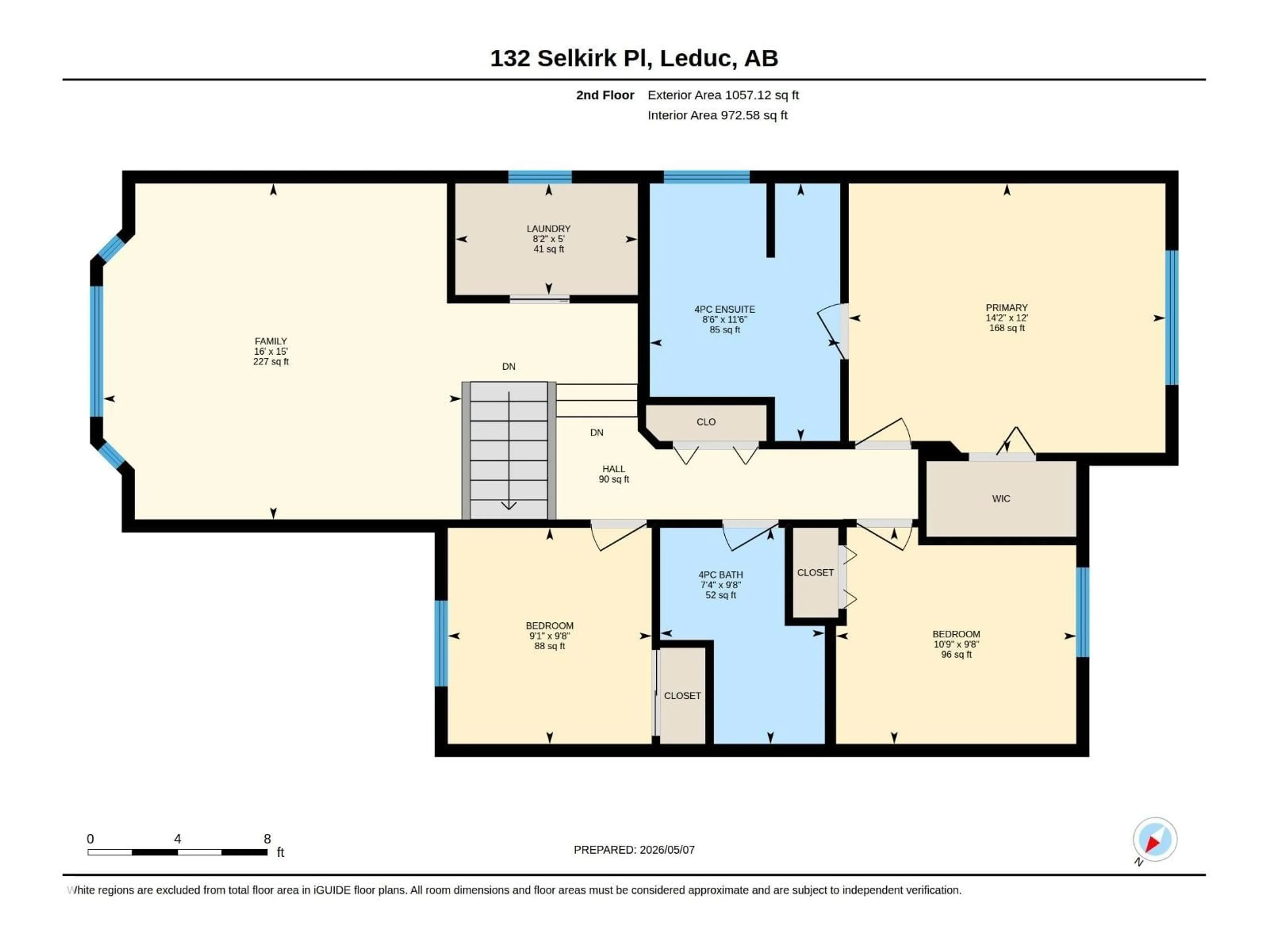 Floor plan for 132 SELKIRK PL, Leduc Alberta T9E0L6
