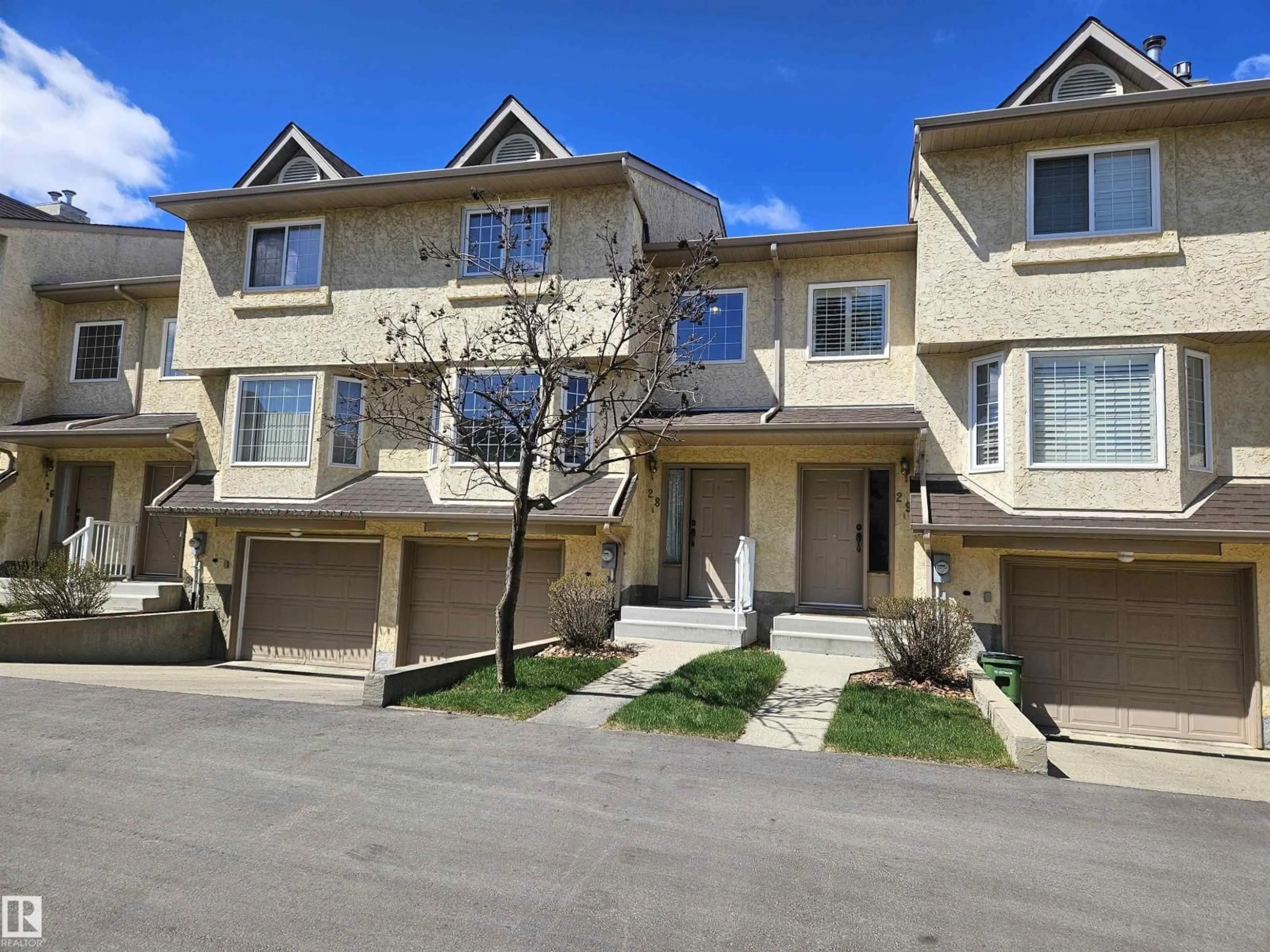 A pic from outside/outdoor area/front of a property/back of a property/a pic from drone, street for 28 - 3645 145 AV, Edmonton Alberta T5Y2S3