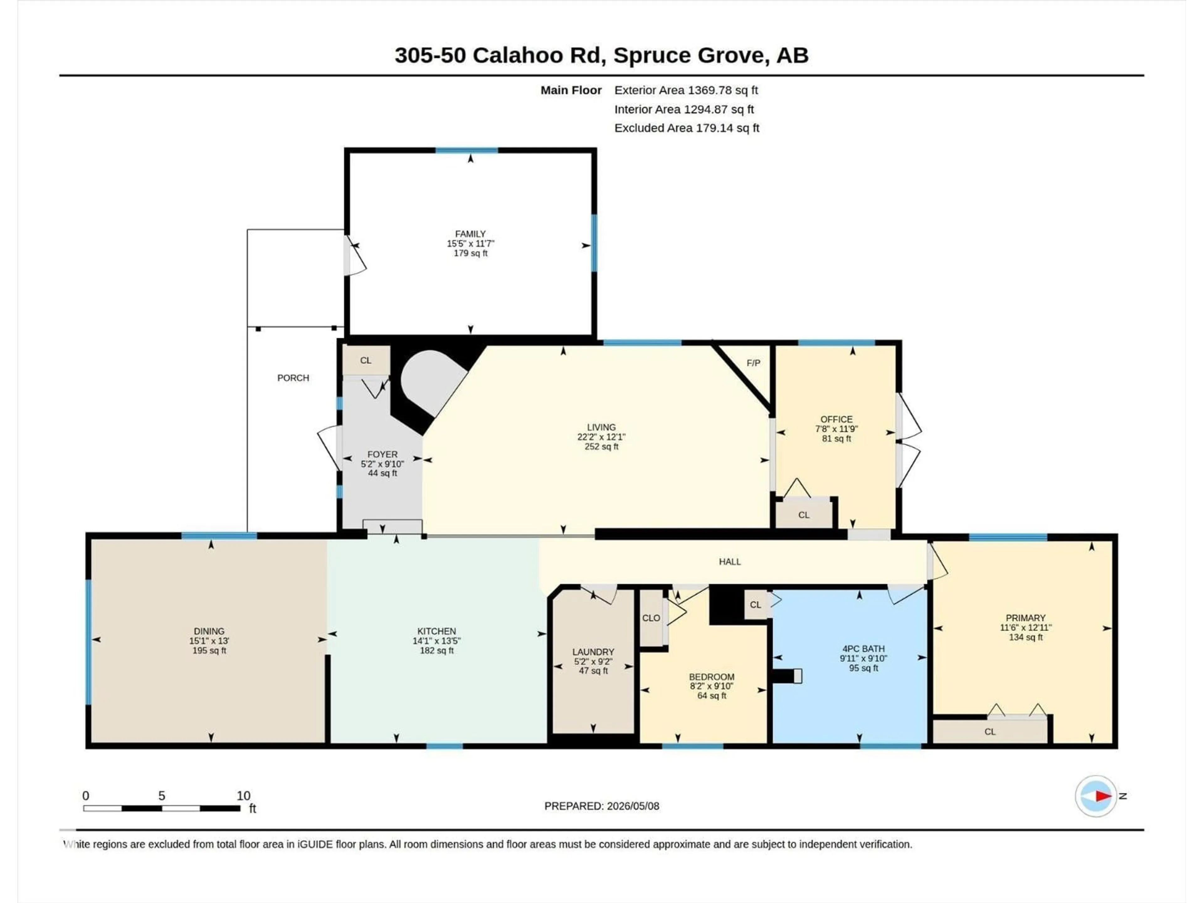 Floor plan for 50 305 CALAHOO ROAD, Spruce Grove Alberta T7X3K6