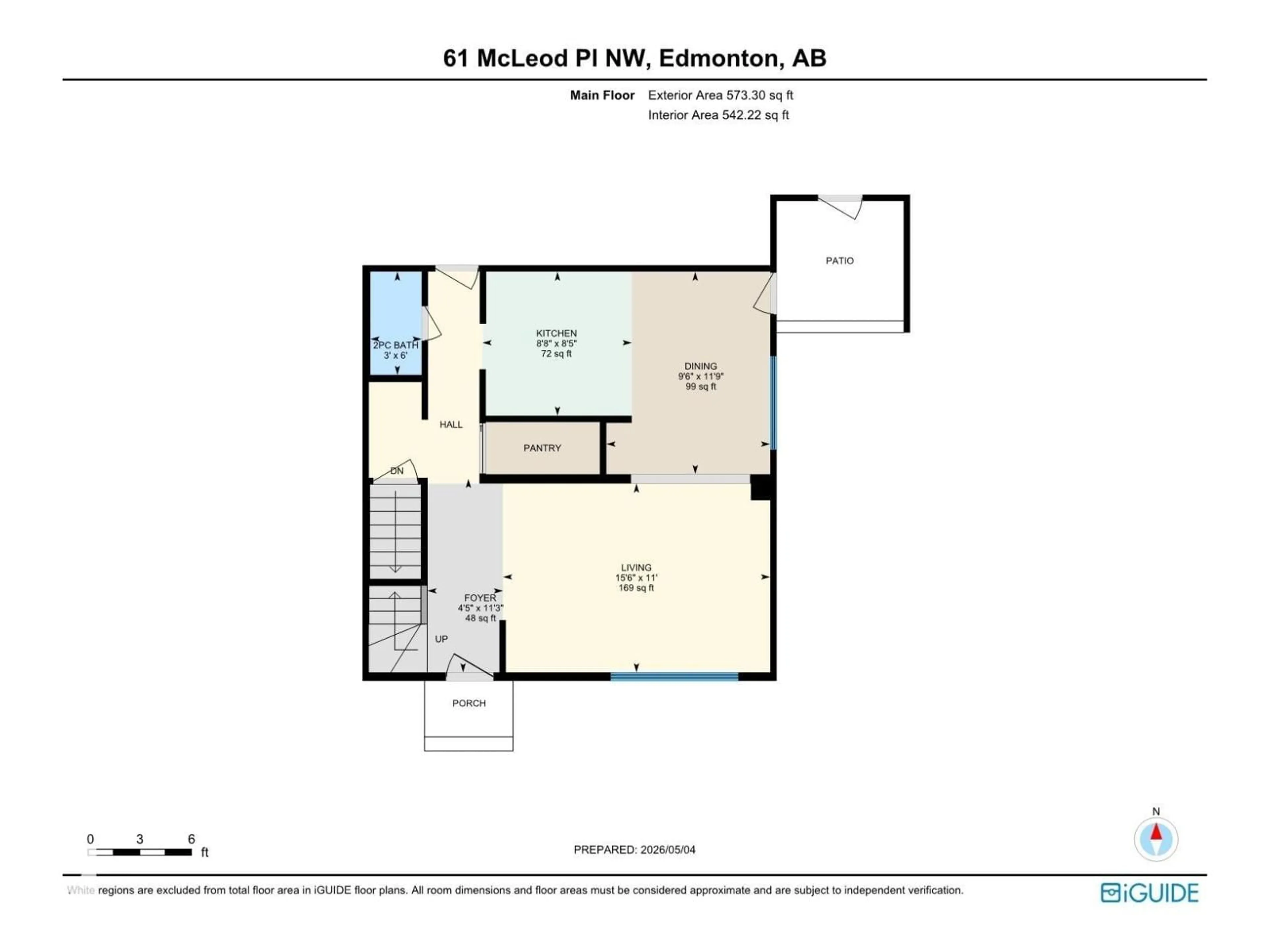Floor plan for 61 MCLEOD PL, Edmonton Alberta T5A3A8