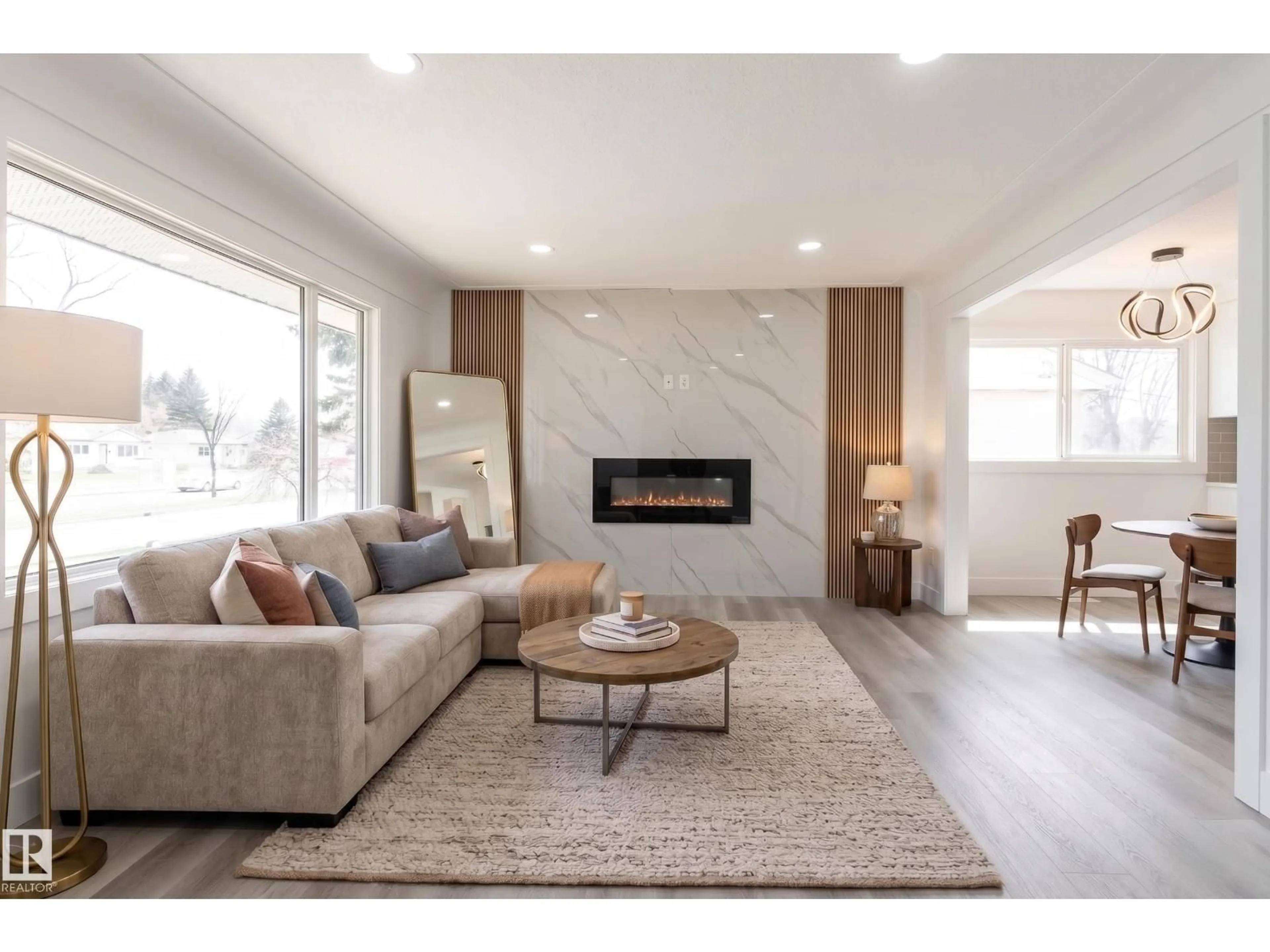 Living room with furniture, unknown for 11844 ST ALBERT TR, Edmonton Alberta T5L4G4