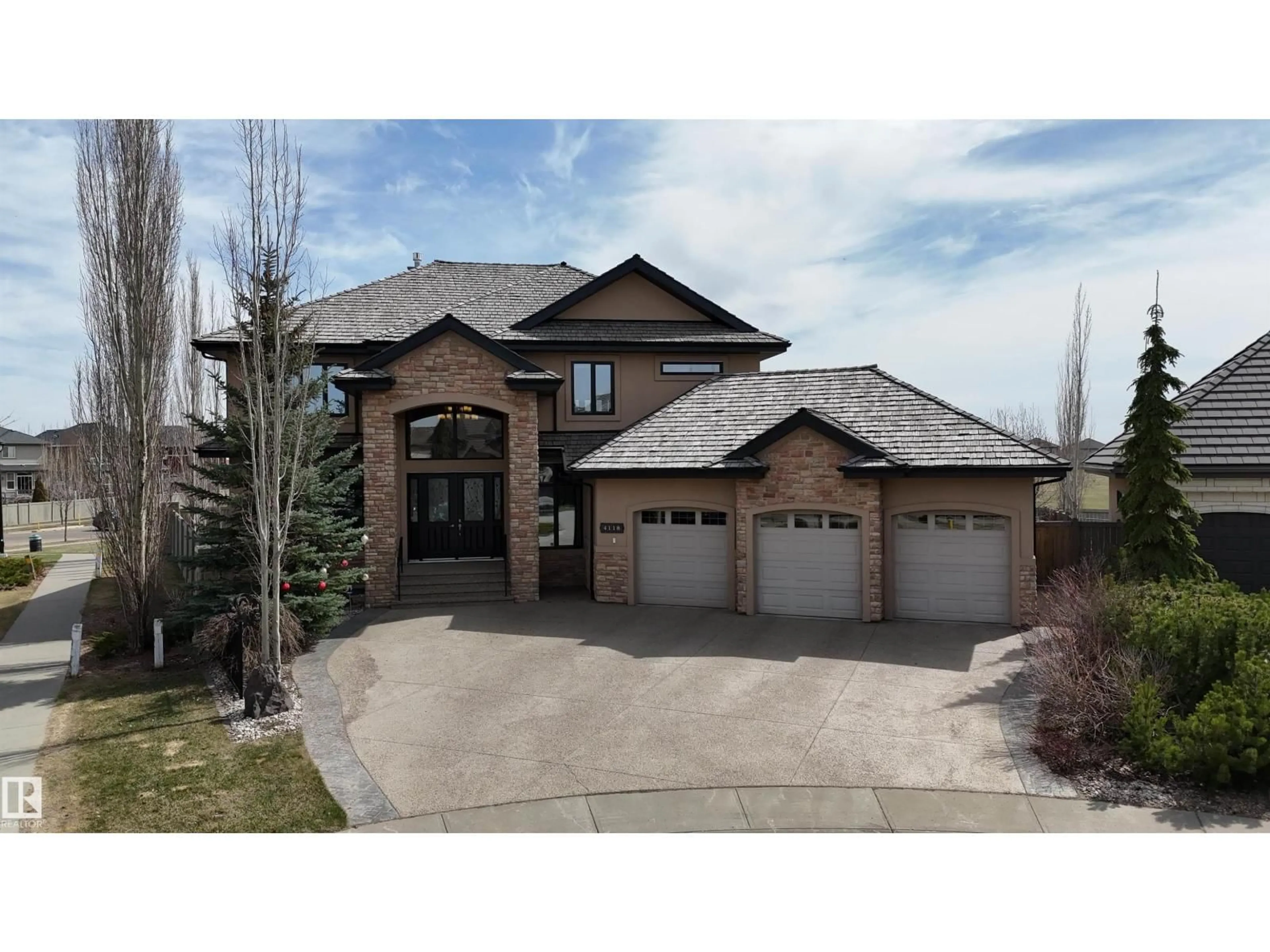Home with brick exterior material, street for 4118 WESTCLIFF HEATH, Edmonton Alberta T6W0X9