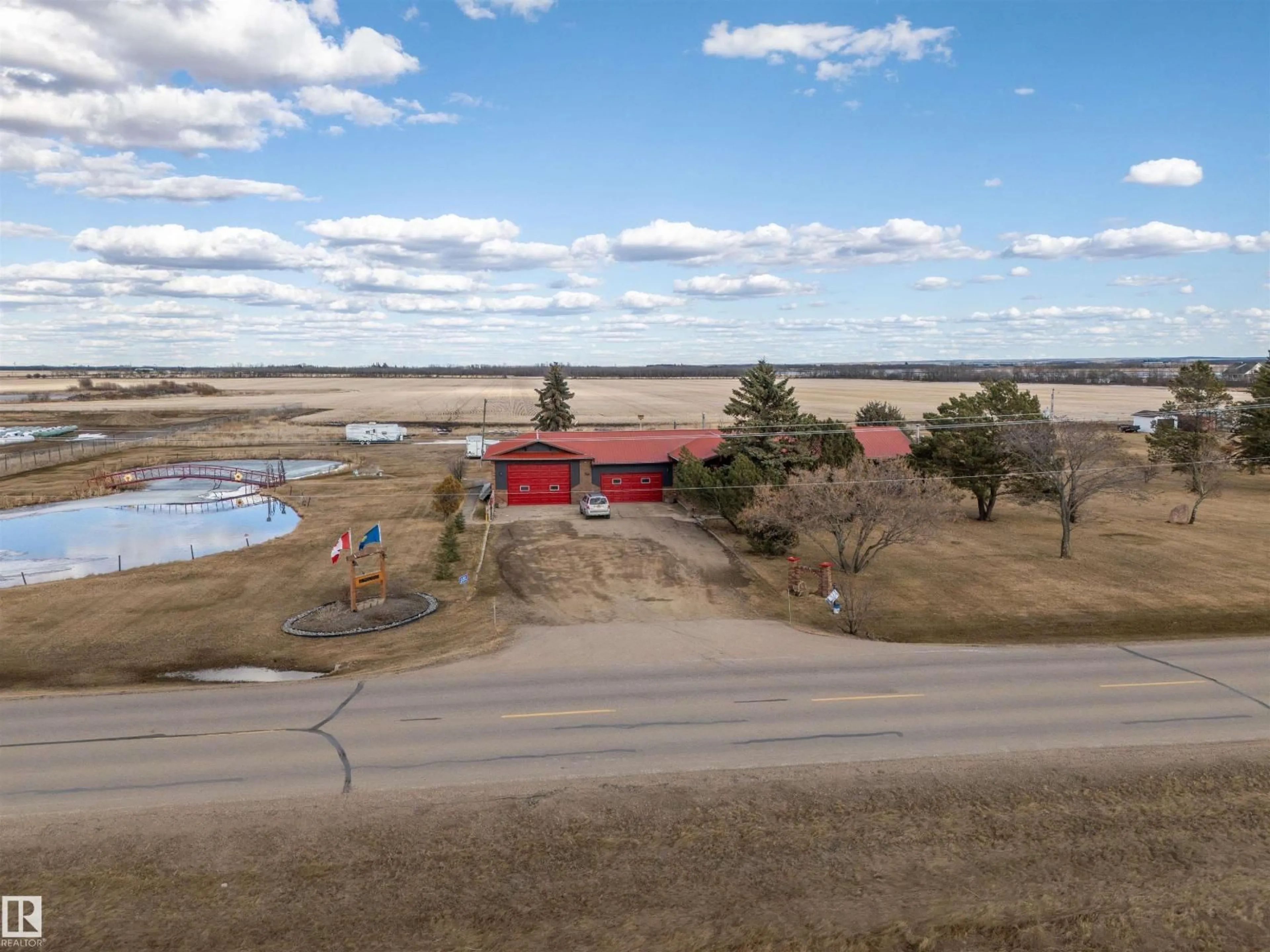A pic from outside/outdoor area/front of a property/back of a property/a pic from drone, unknown for 61323 RR 455, Rural Bonnyville M.D. Alberta T9N2G8