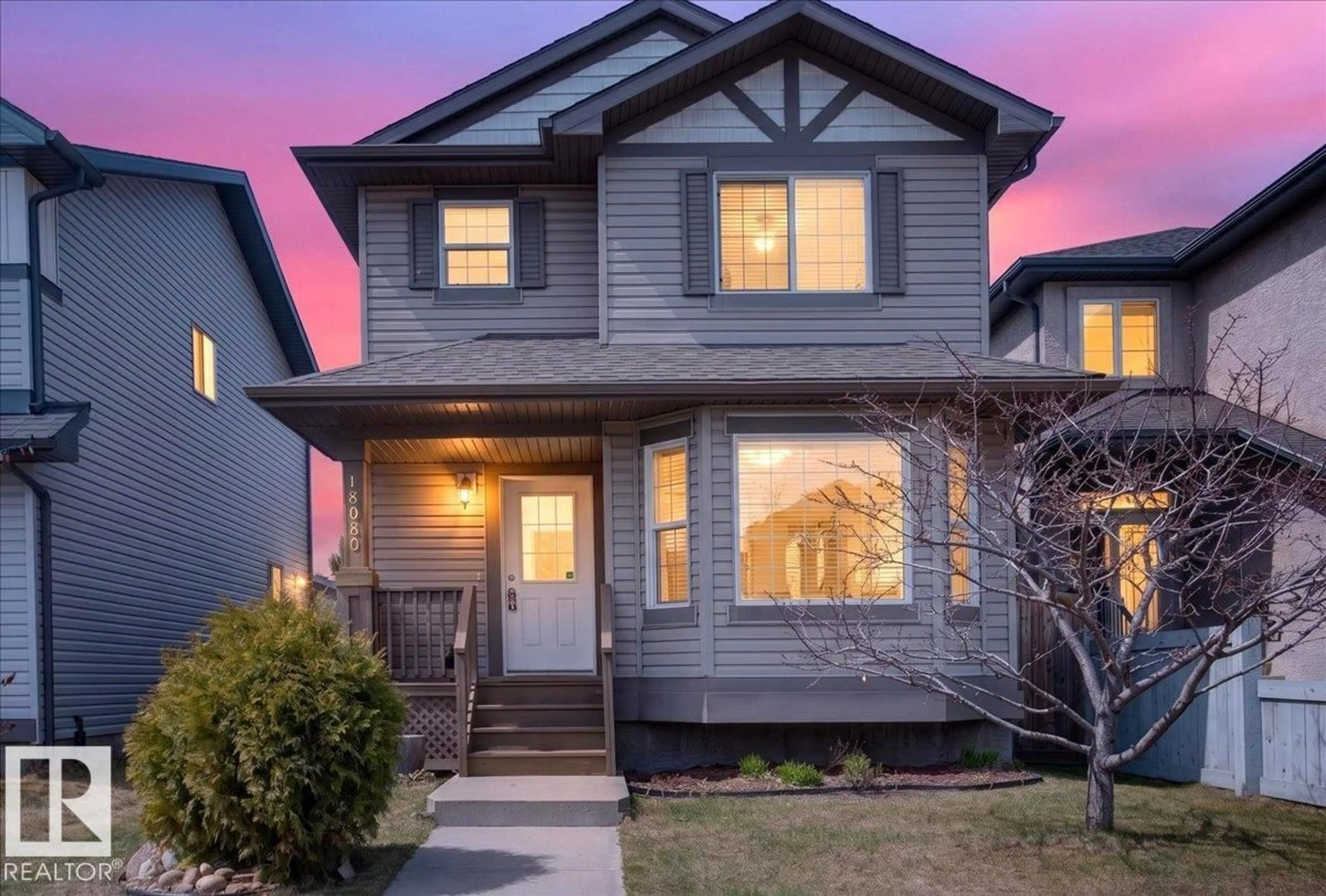 Home with vinyl exterior material, street for 18080 89 ST, Edmonton Alberta T5Z0J5