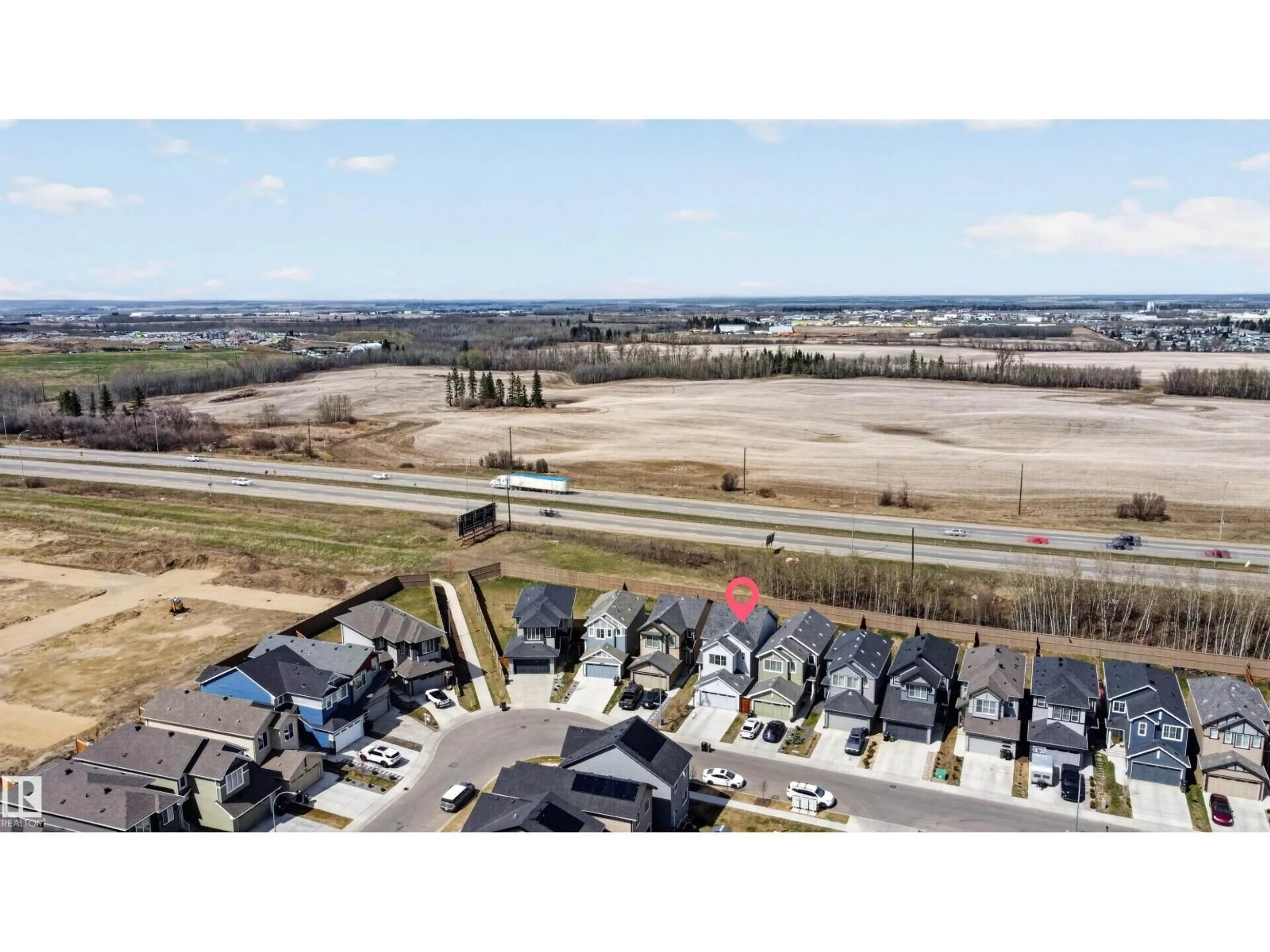 A pic from outside/outdoor area/front of a property/back of a property/a pic from drone, unknown for 22638 99A AV, Edmonton Alberta T5T7V1