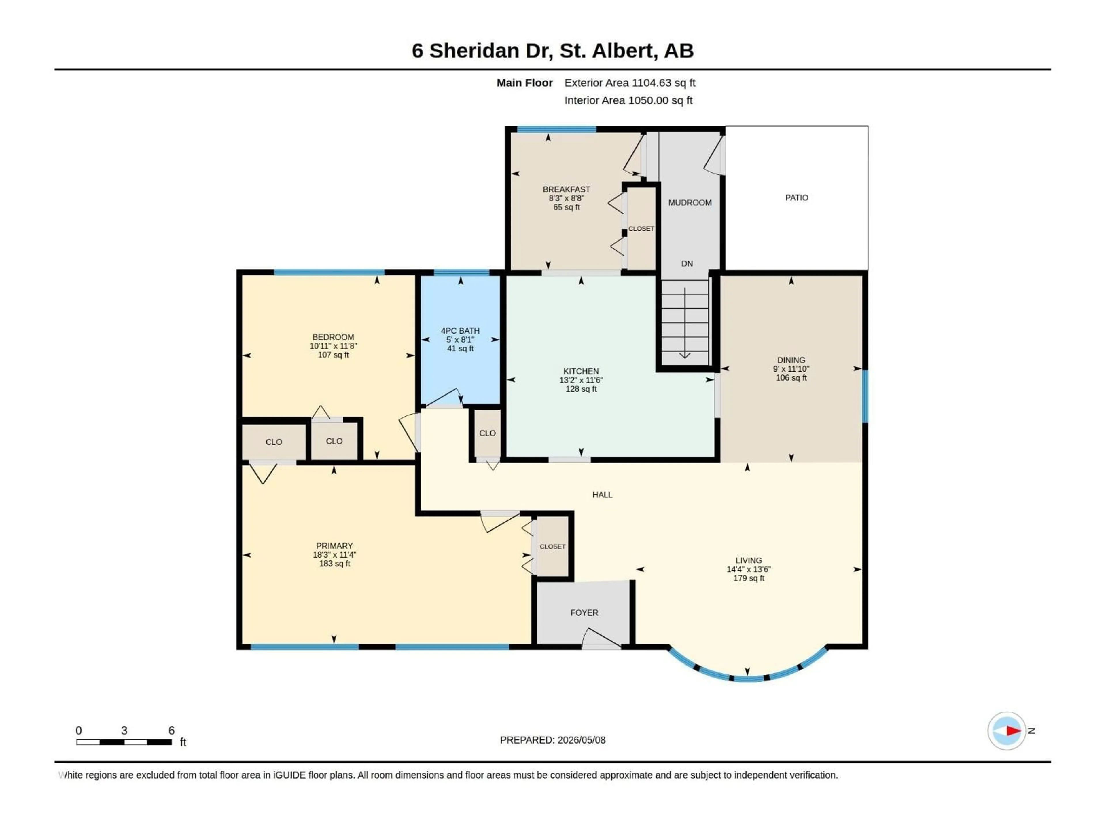 Floor plan for 6 SHERIDAN DR, St. Albert Alberta T8N0J2