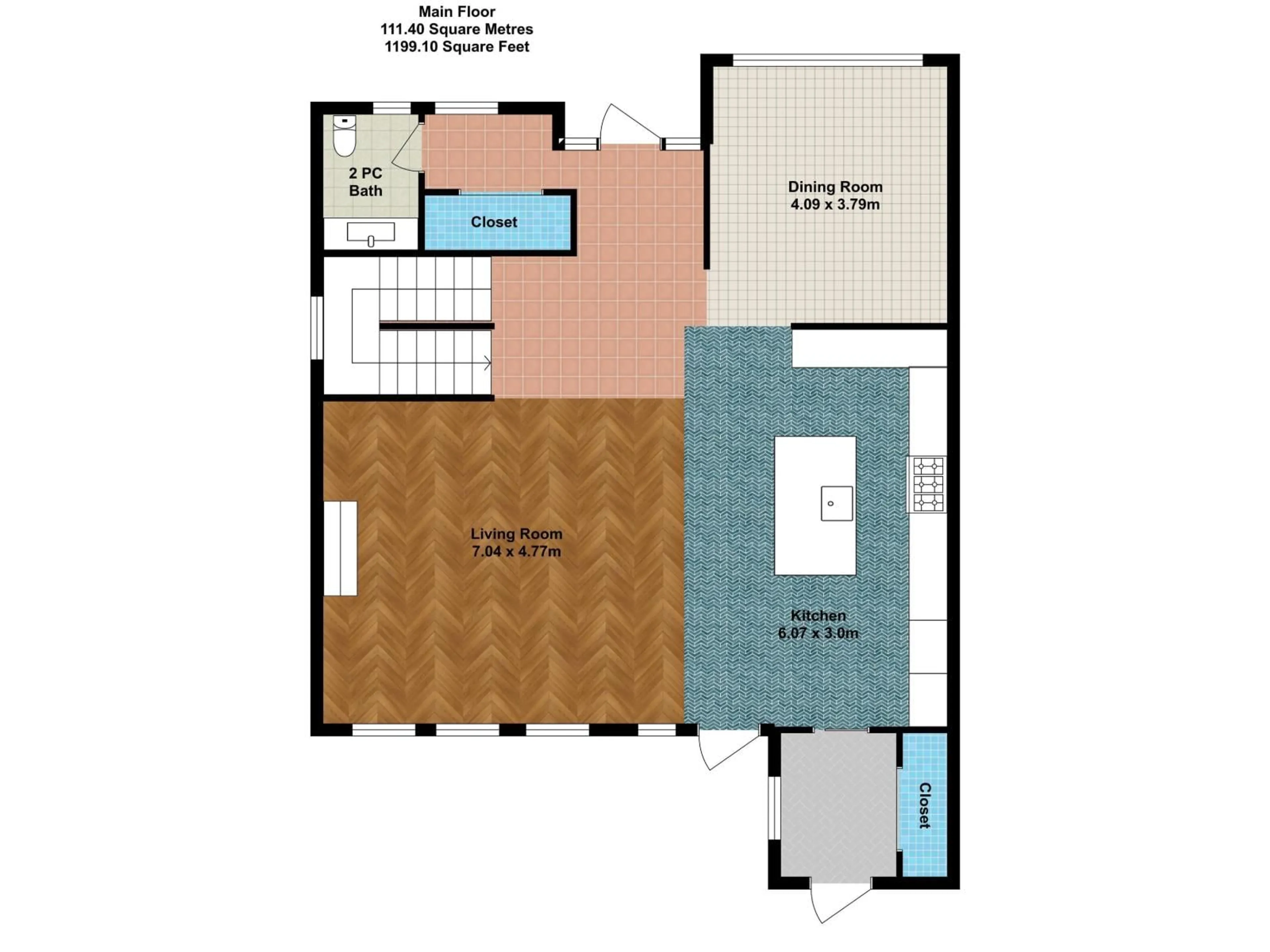 Floor plan for NW - 10650 66 AV, Edmonton Alberta T6H1X6