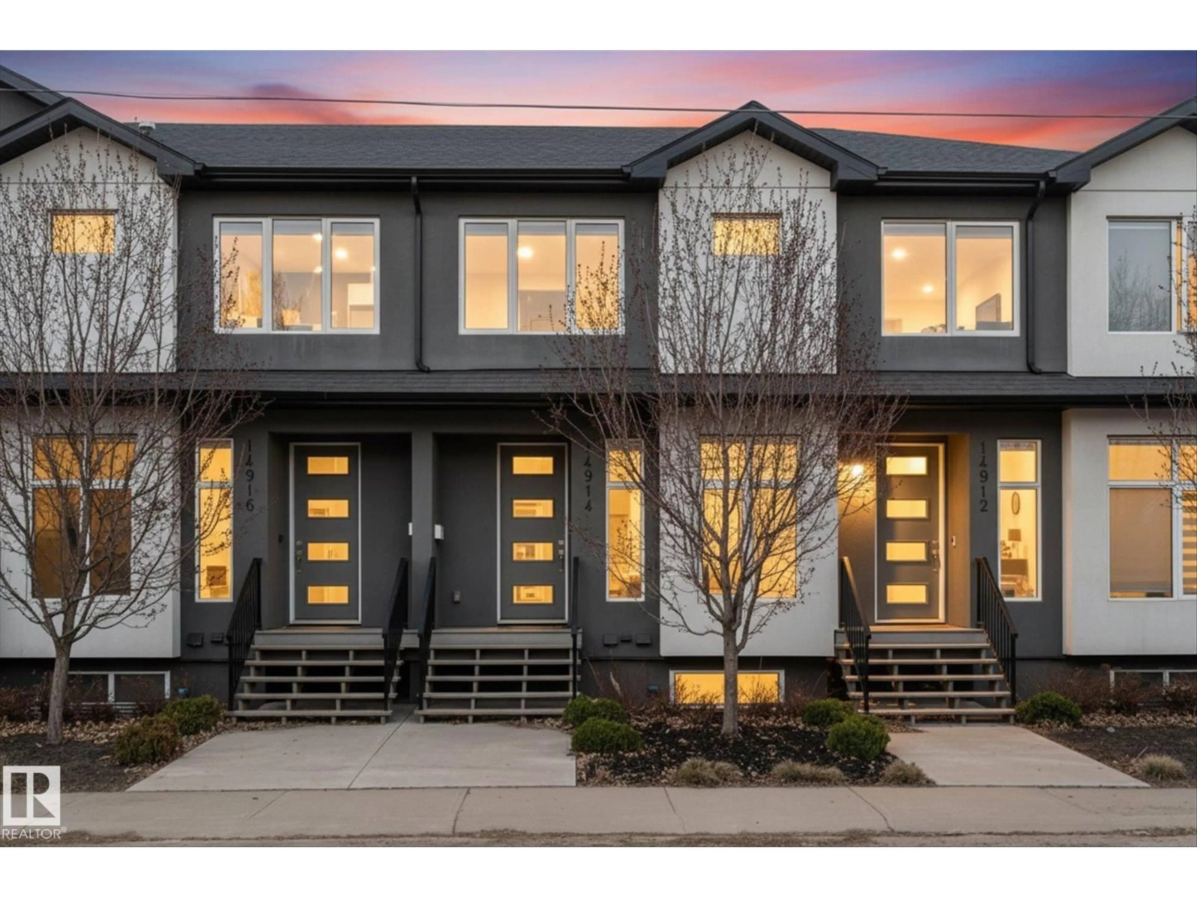 Home with brick exterior material, street for 14914 108 AV, Edmonton Alberta T5P1L8
