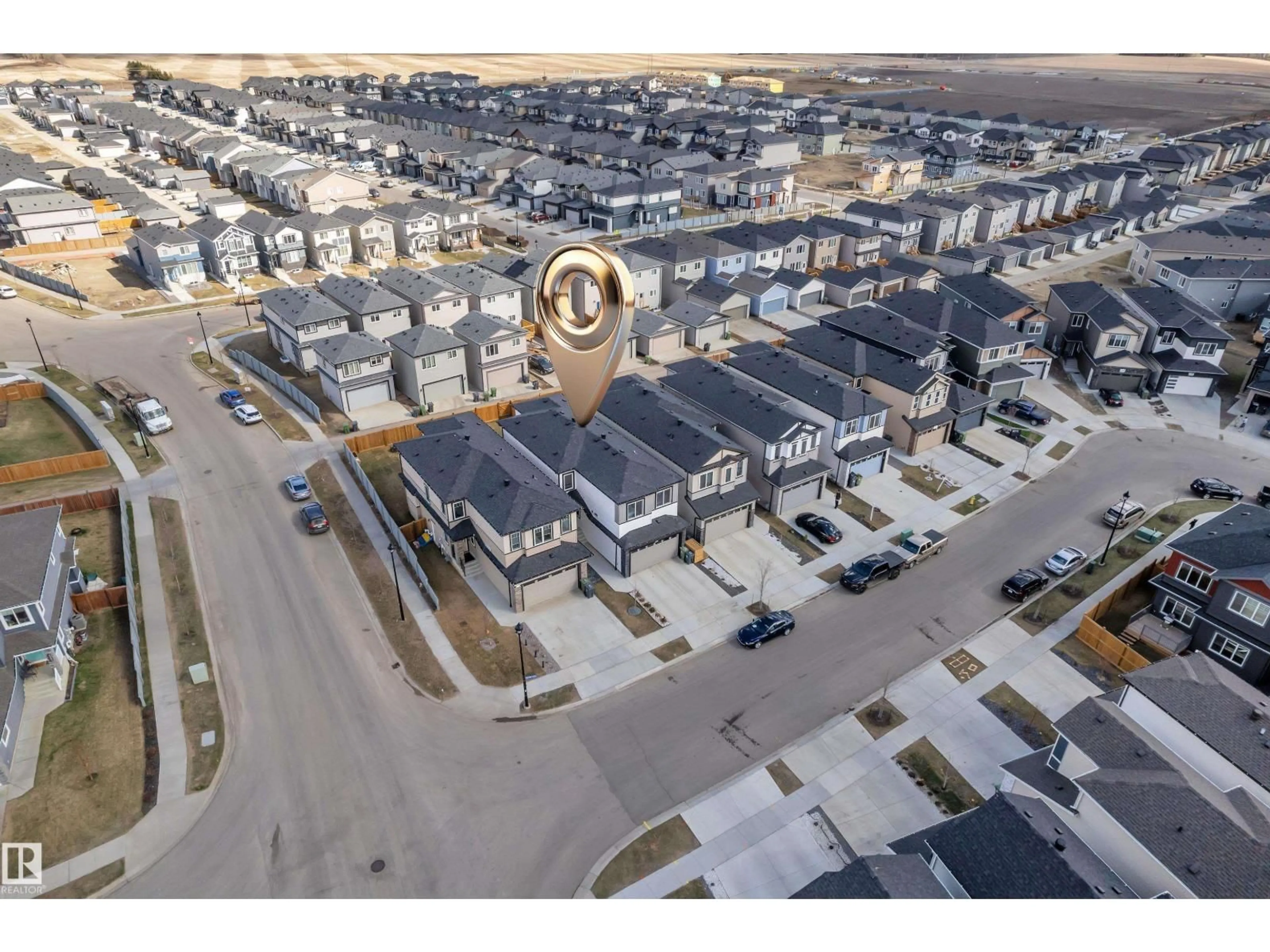 A pic from outside/outdoor area/front of a property/back of a property/a pic from drone, street for 4203 38A ST, Beaumont Alberta T4X2Z6