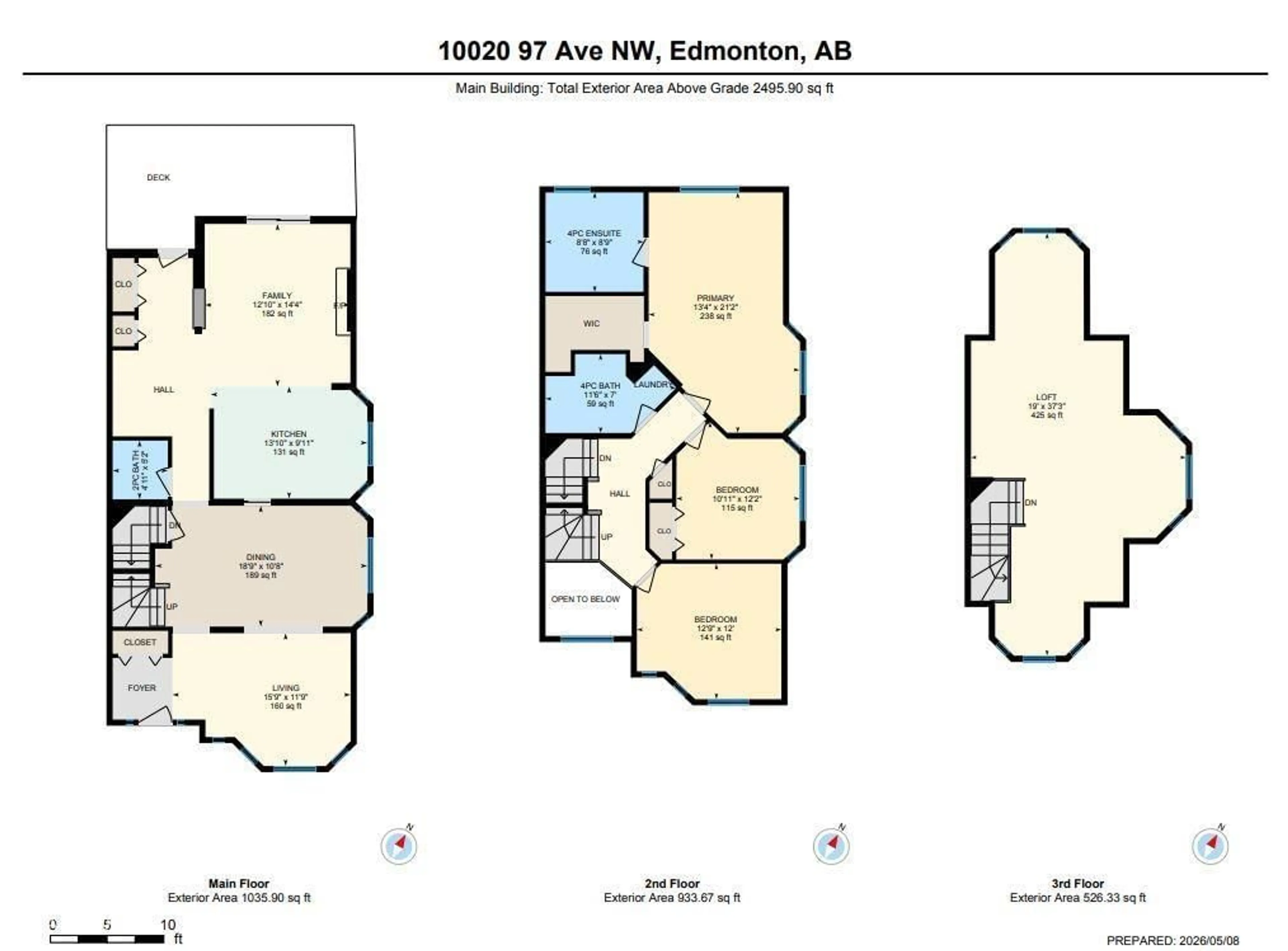 Floor plan for 10020 97 AV, Edmonton Alberta T5K0B1