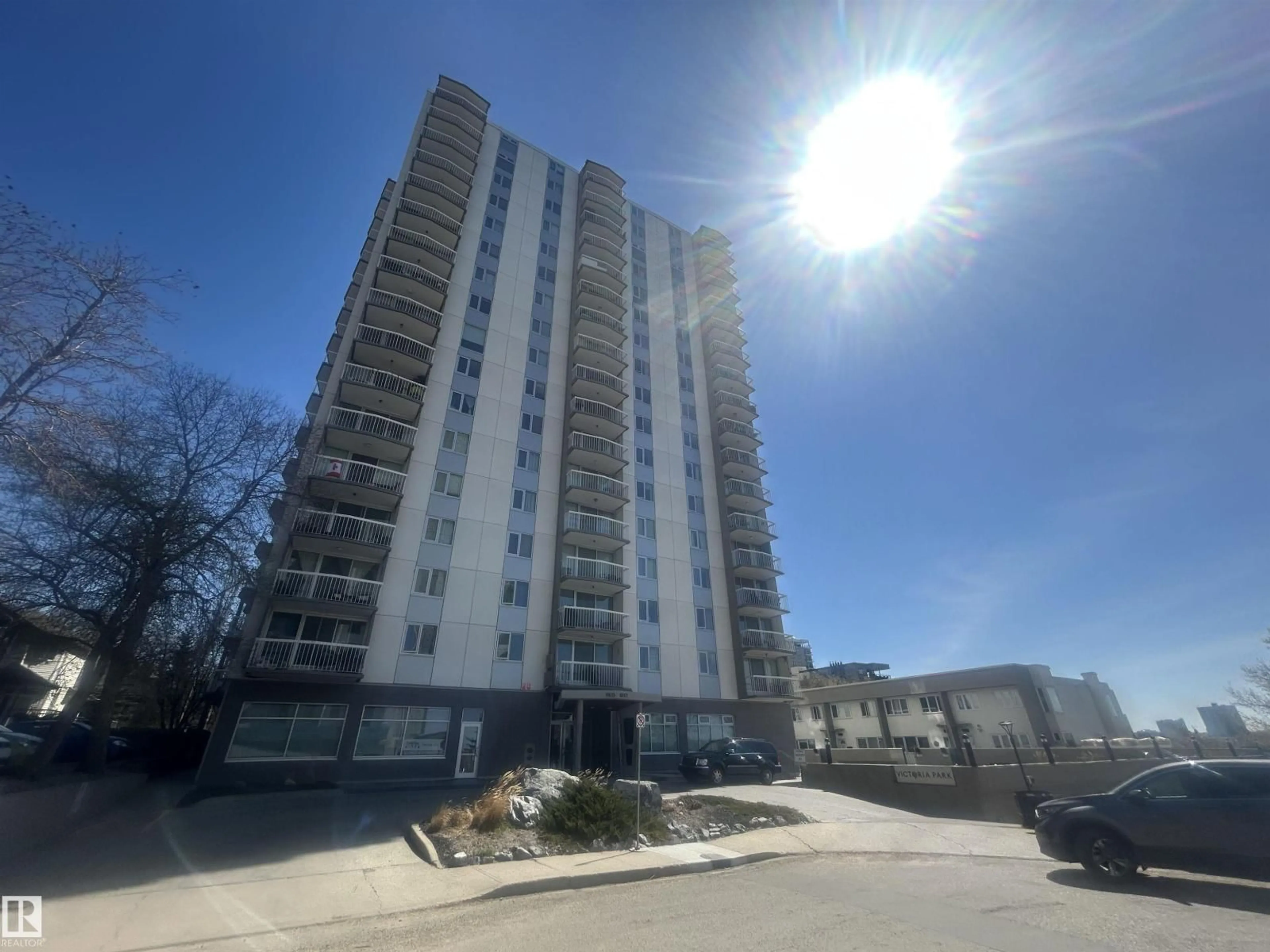 A pic from outside/outdoor area/front of a property/back of a property/a pic from drone, building for PH - 1802 113 ST NW, Edmonton Alberta T5K1N1