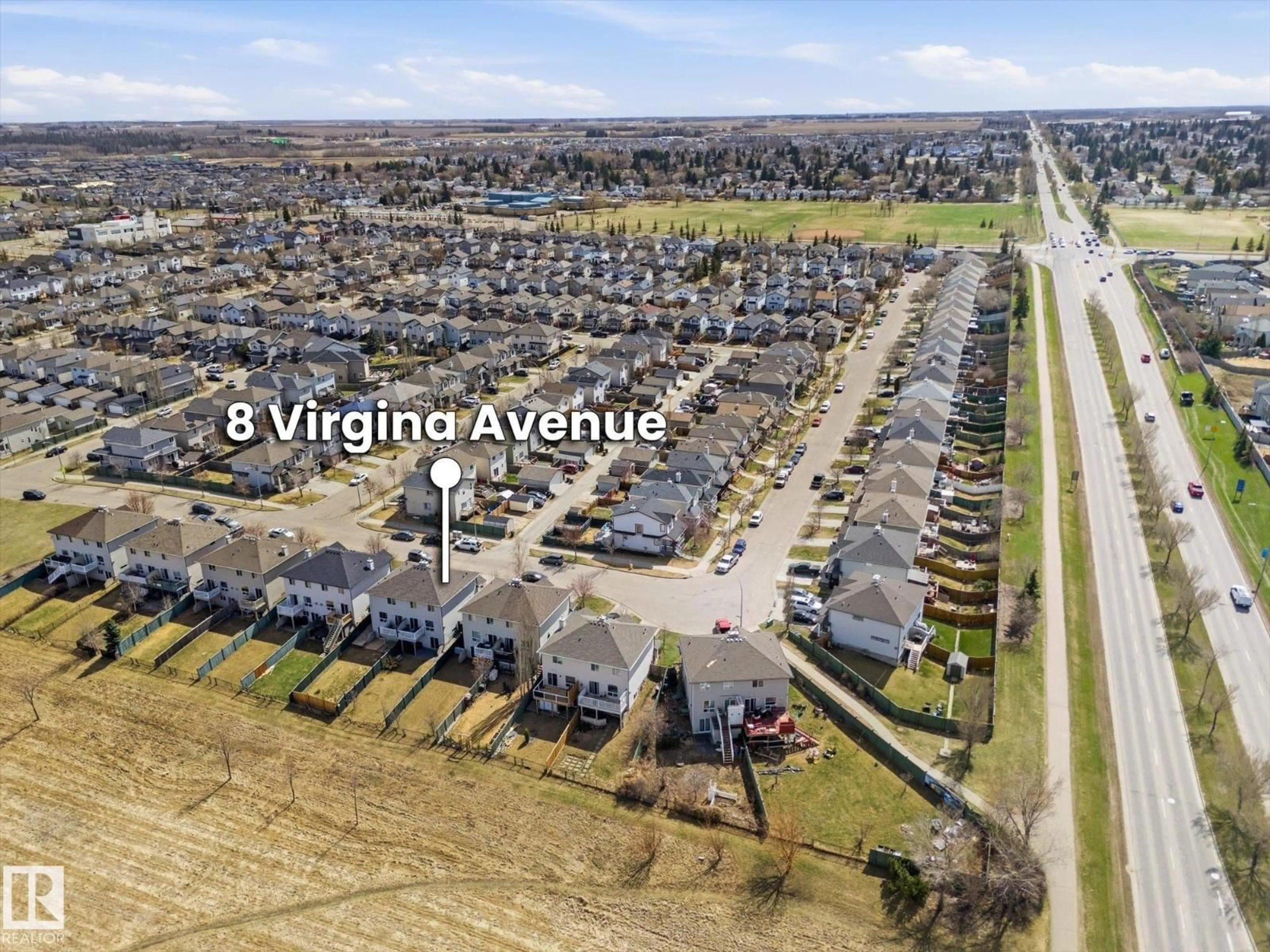 A pic from outside/outdoor area/front of a property/back of a property/a pic from drone, street for 8 VIRGINIA AV, Spruce Grove Alberta T7X4P6
