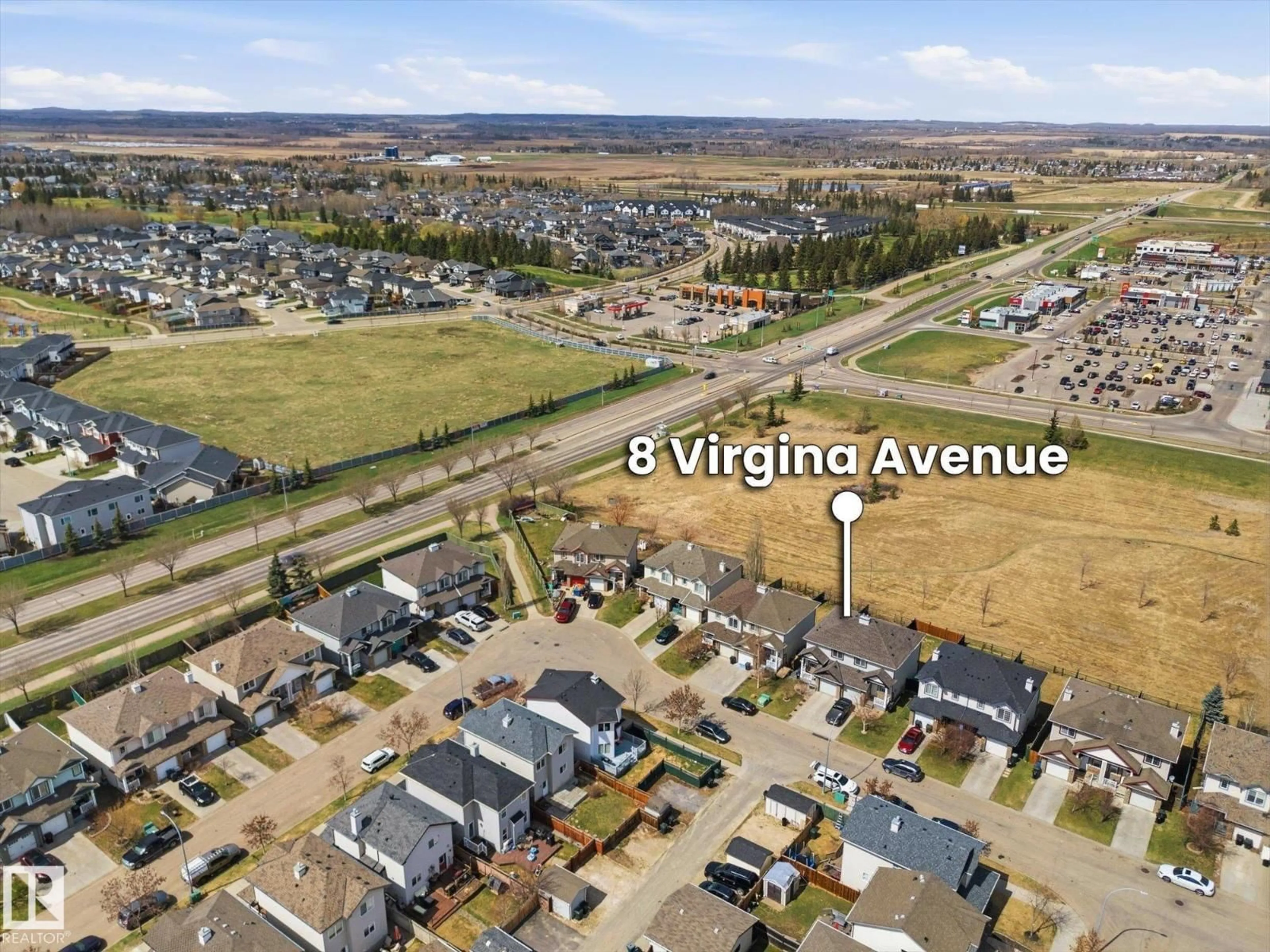 A pic from outside/outdoor area/front of a property/back of a property/a pic from drone, street for 8 VIRGINIA AV, Spruce Grove Alberta T7X4P6