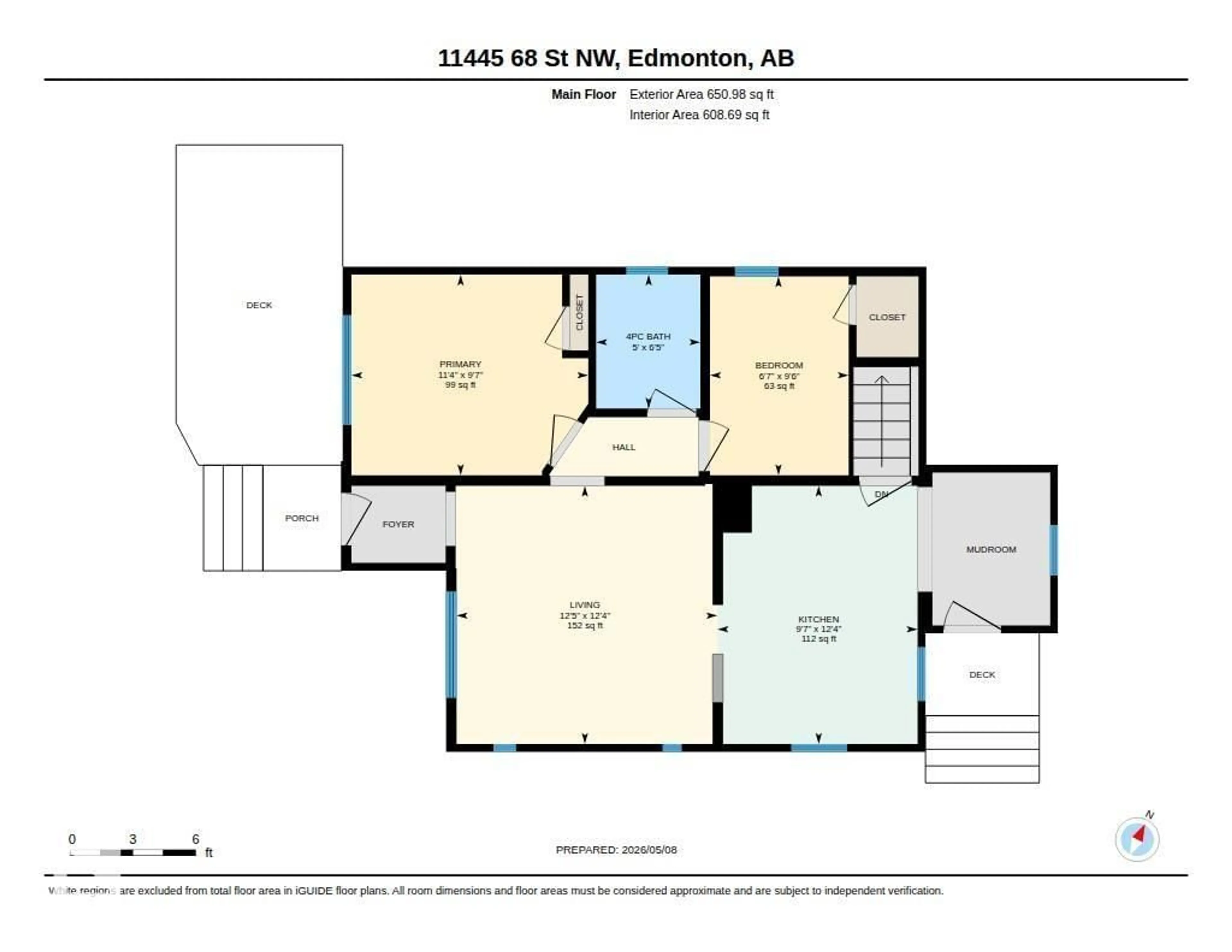 Floor plan for NW - 11445 68 ST, Edmonton Alberta T5B1N9