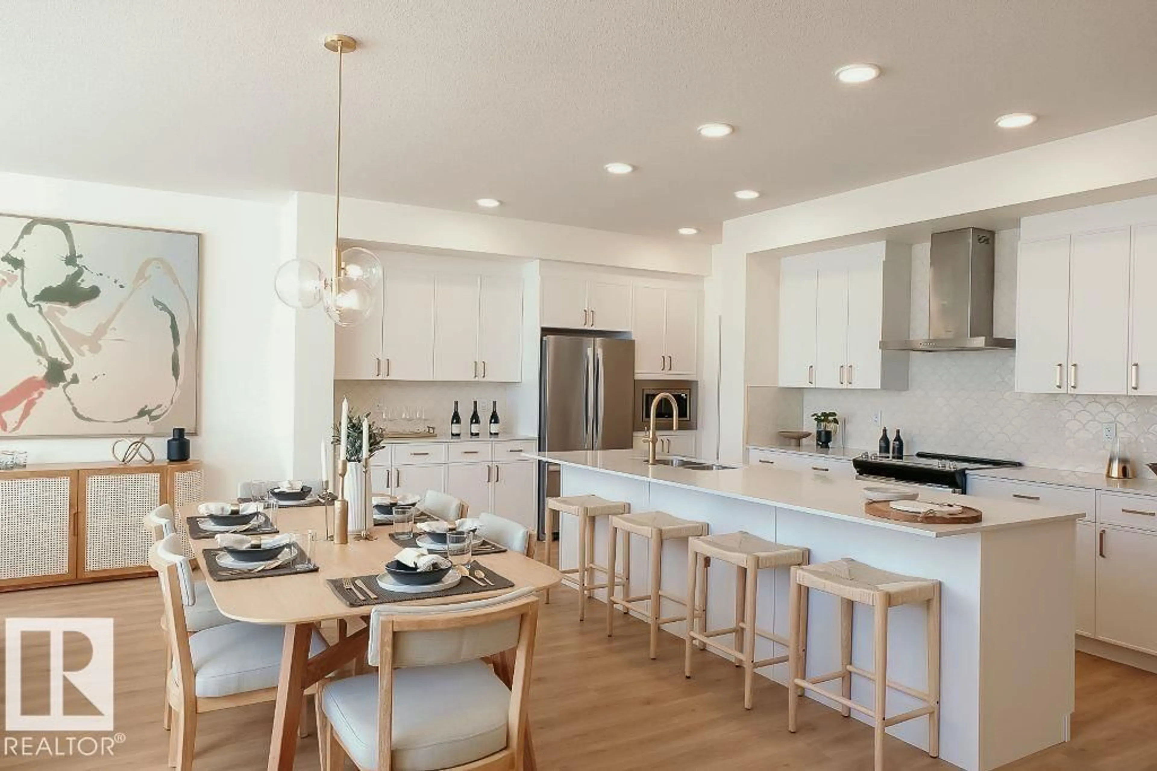 Open concept kitchen, unknown for 68 GAMBEL LO, Spruce Grove Alberta T7X0C9