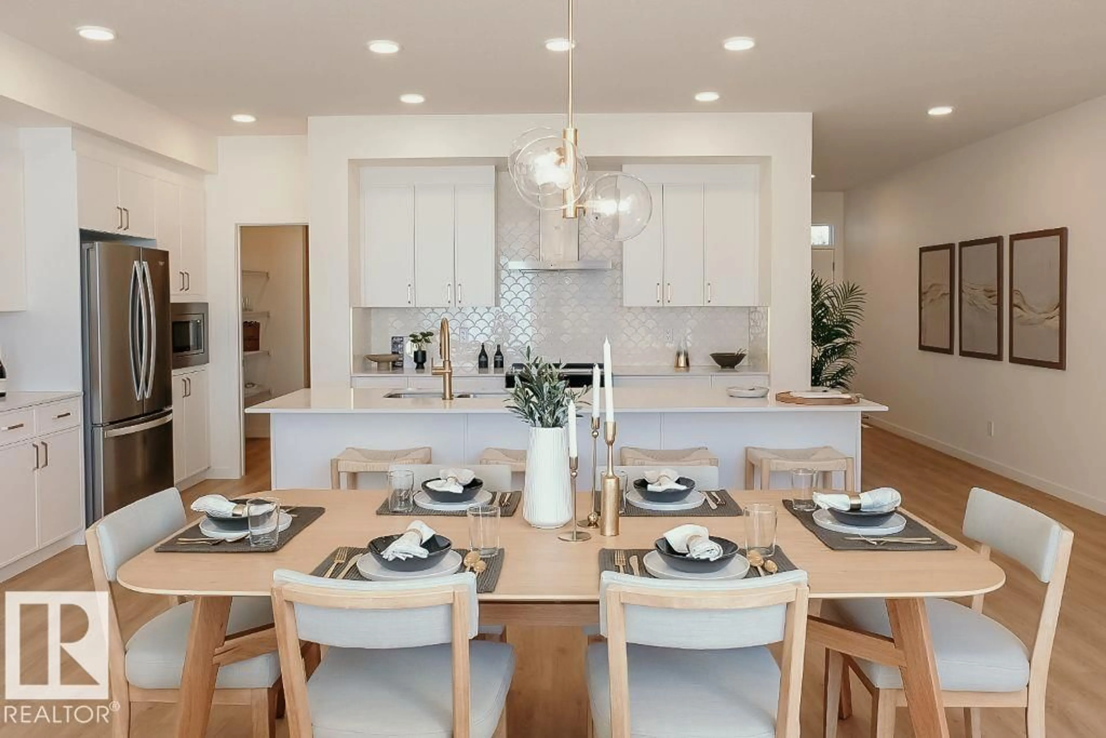 Open concept kitchen, unknown for 68 GAMBEL LO, Spruce Grove Alberta T7X0C9