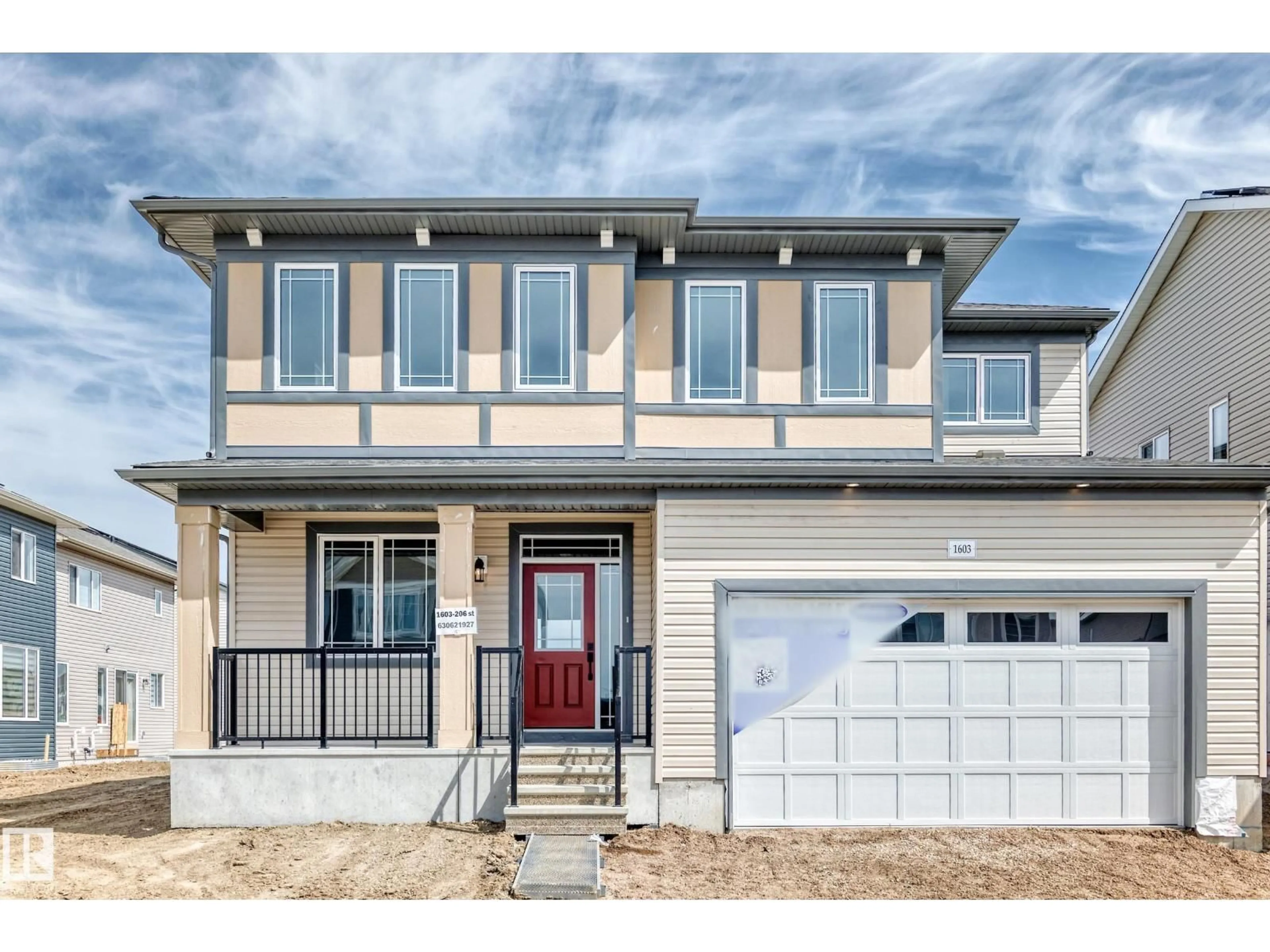 Home with brick exterior material, street for 1603 206 ST, Edmonton Alberta T6M3E7