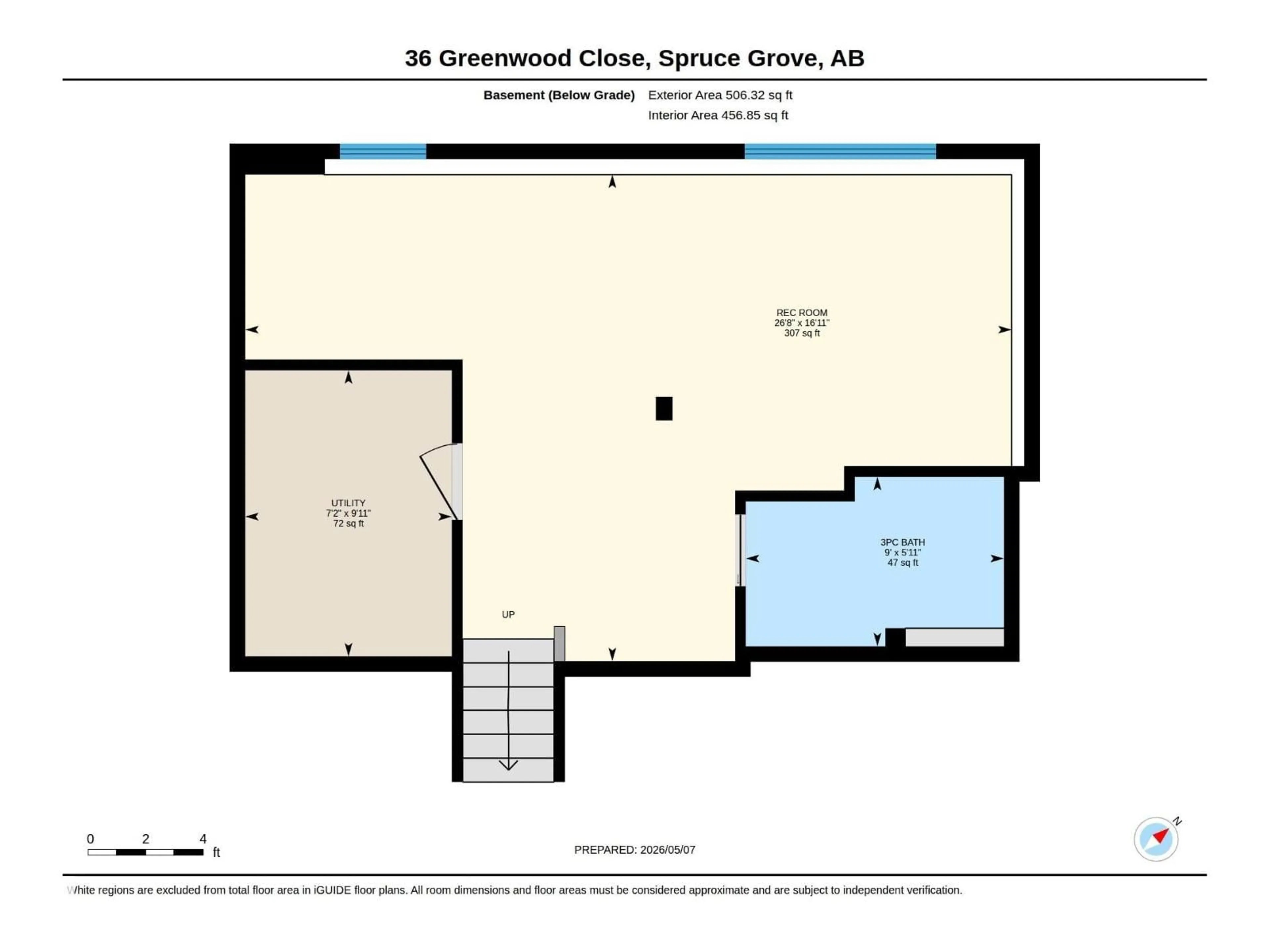Floor plan for 36 GREENWOOD CL, Spruce Grove Alberta T7X1Y1