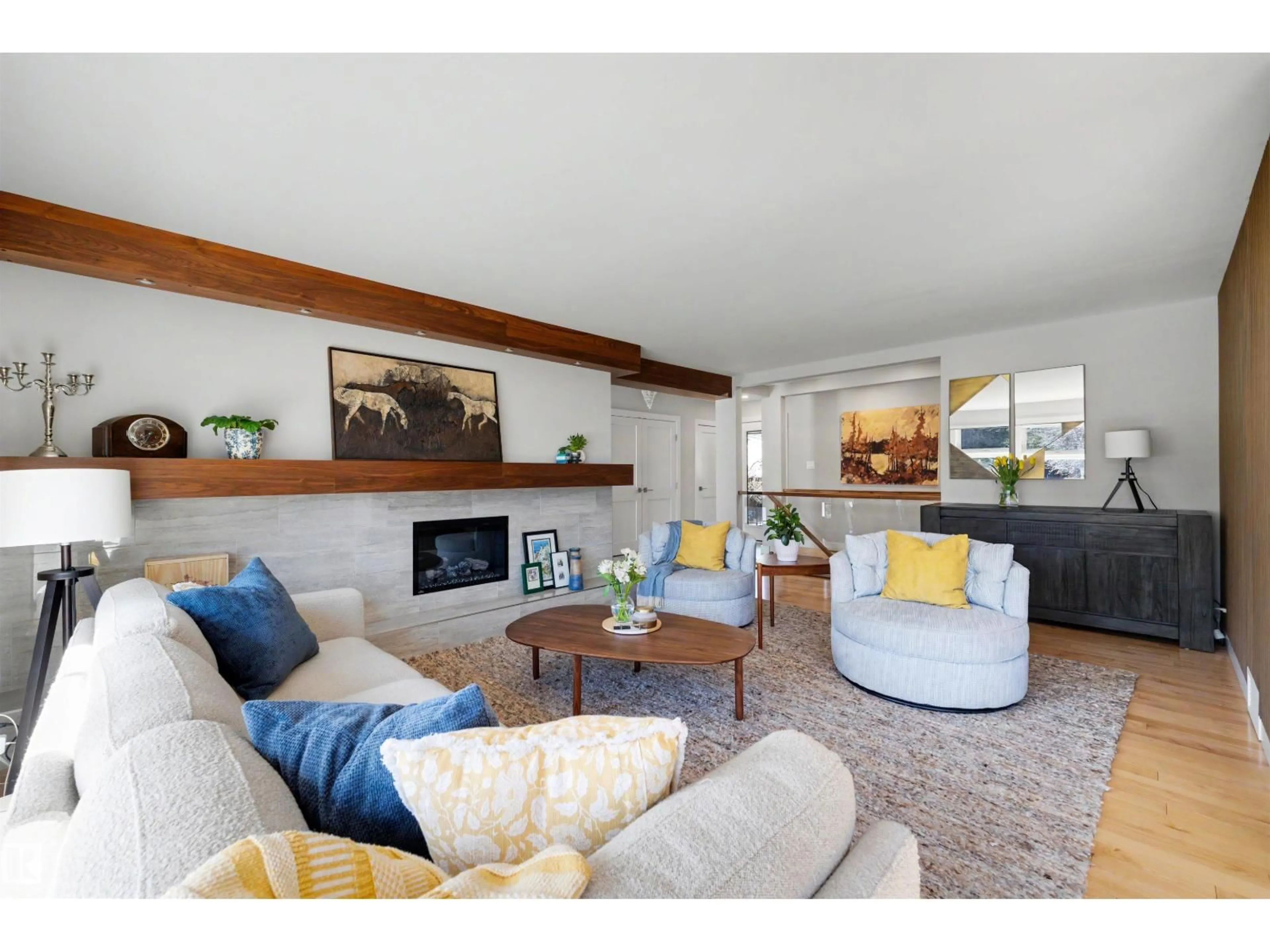 Living room with furniture, unknown for 9124 141 ST, Edmonton Alberta T5R0L4
