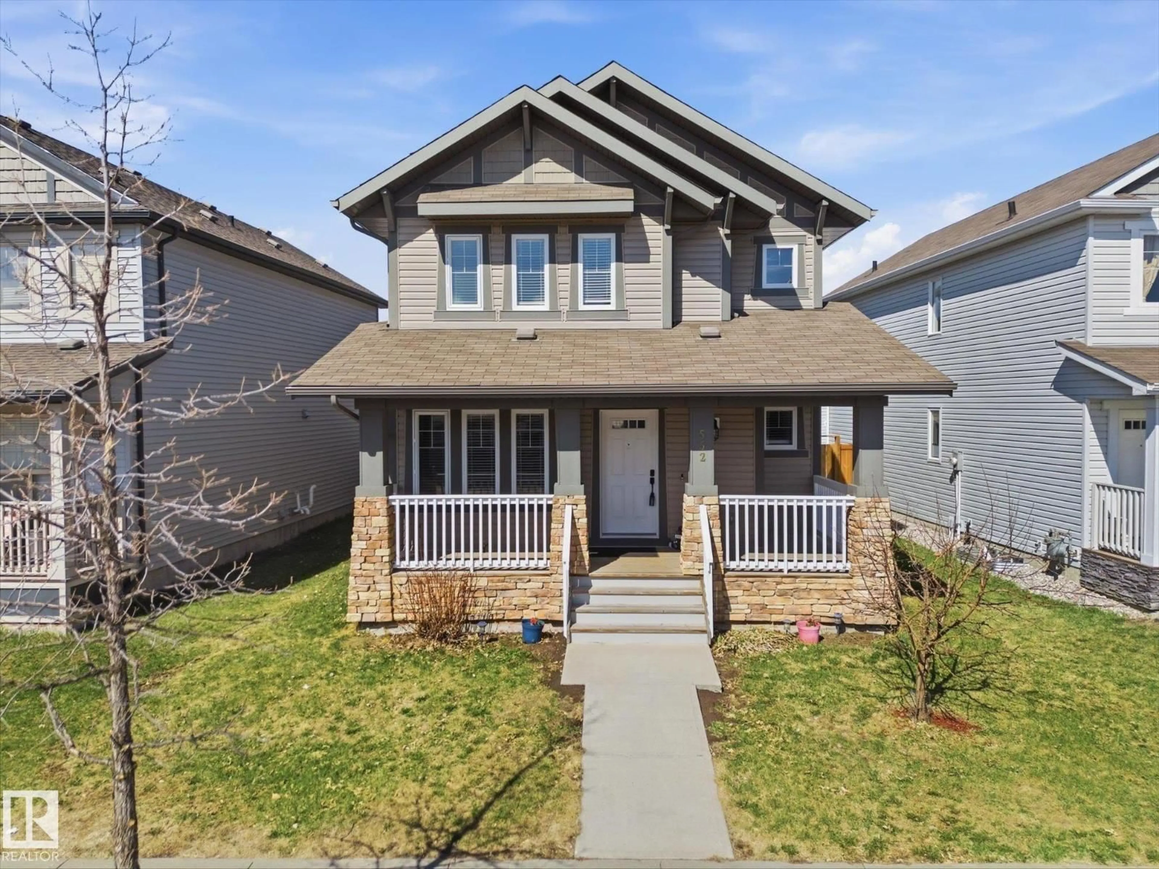 Home with vinyl exterior material, street for 552 178A ST, Edmonton Alberta T6W2L4