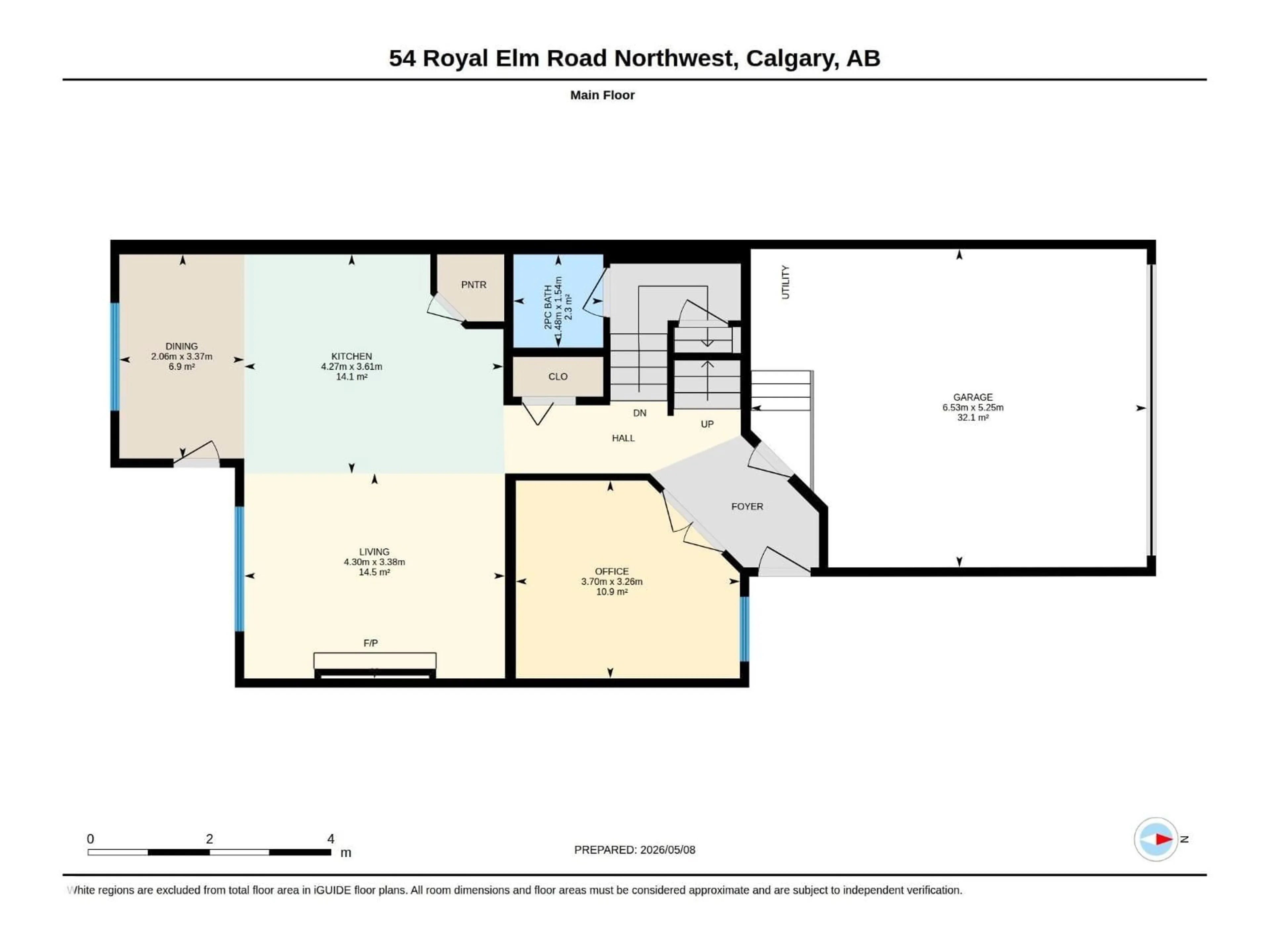 Floor plan for 54 ROYAL ELM RD, Calgary Alberta T3G5V7