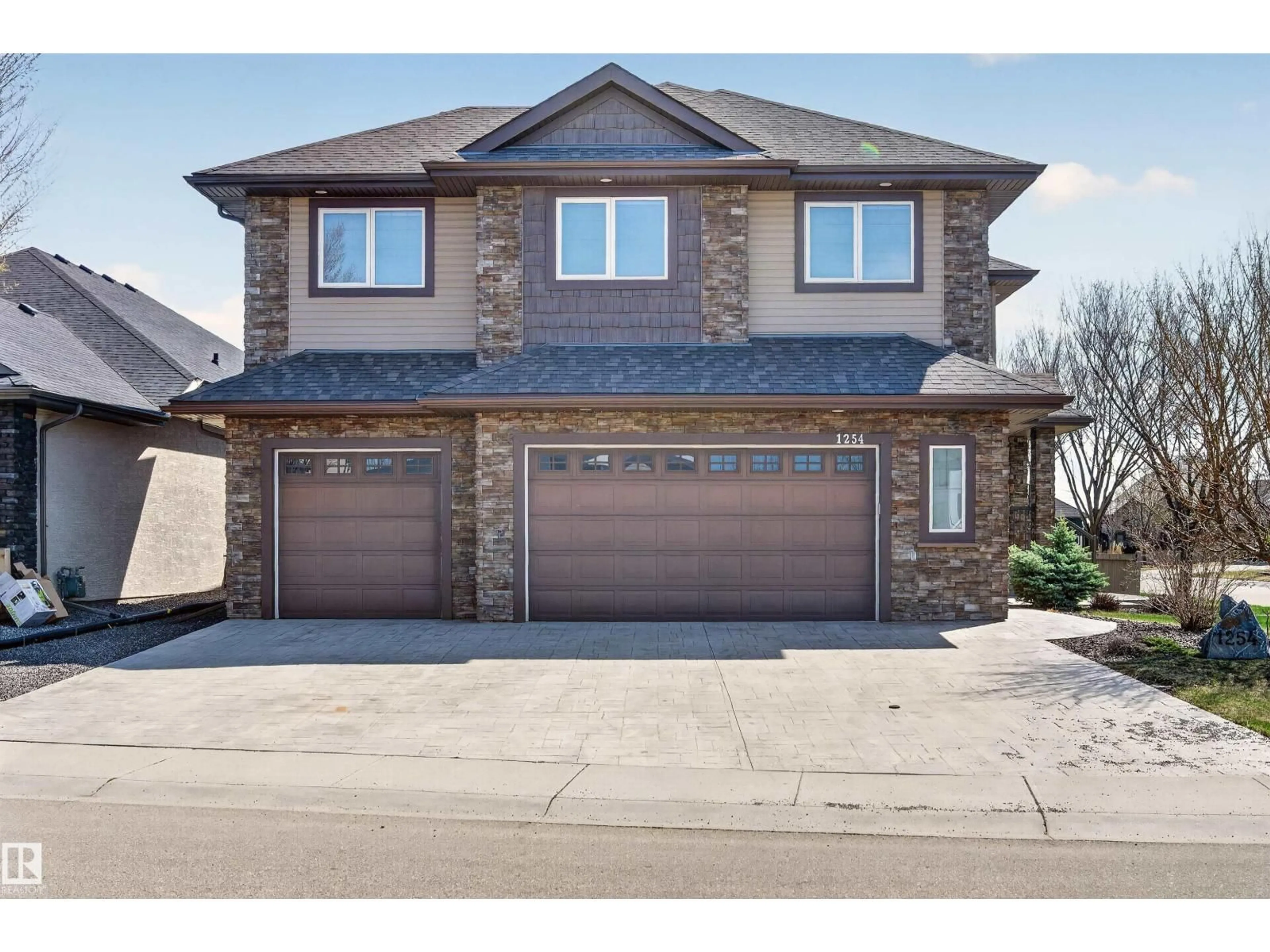 Home with brick exterior material, street for 1254 ADAMSON DR, Edmonton Alberta T6W1Z4