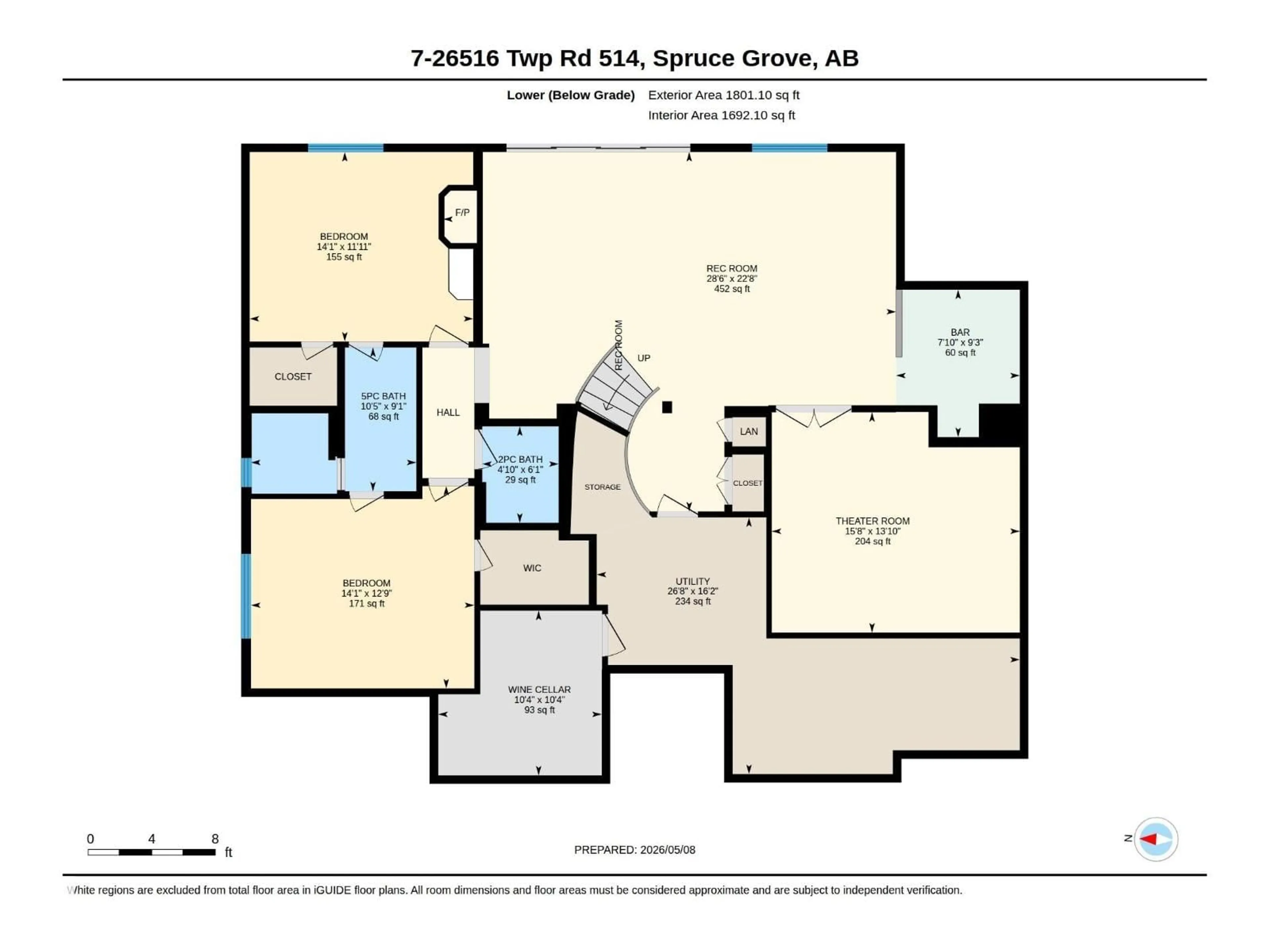 Floor plan for #7 - 26516 TWP ROAD 514, Rural Parkland County Alberta T7Y1E9