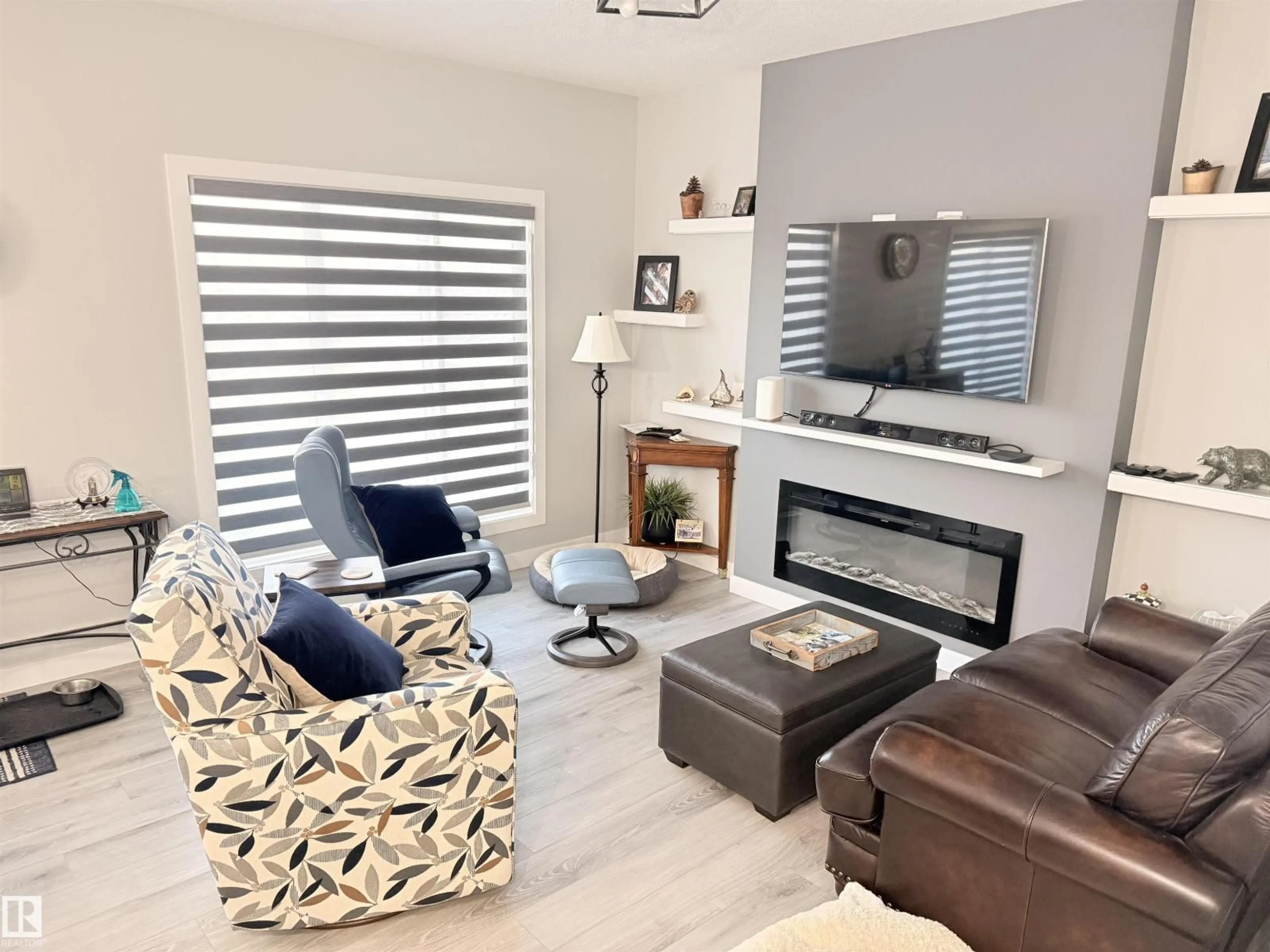 Living room with furniture, unknown for 525 KLEINS CO, Leduc Alberta T9E1M5