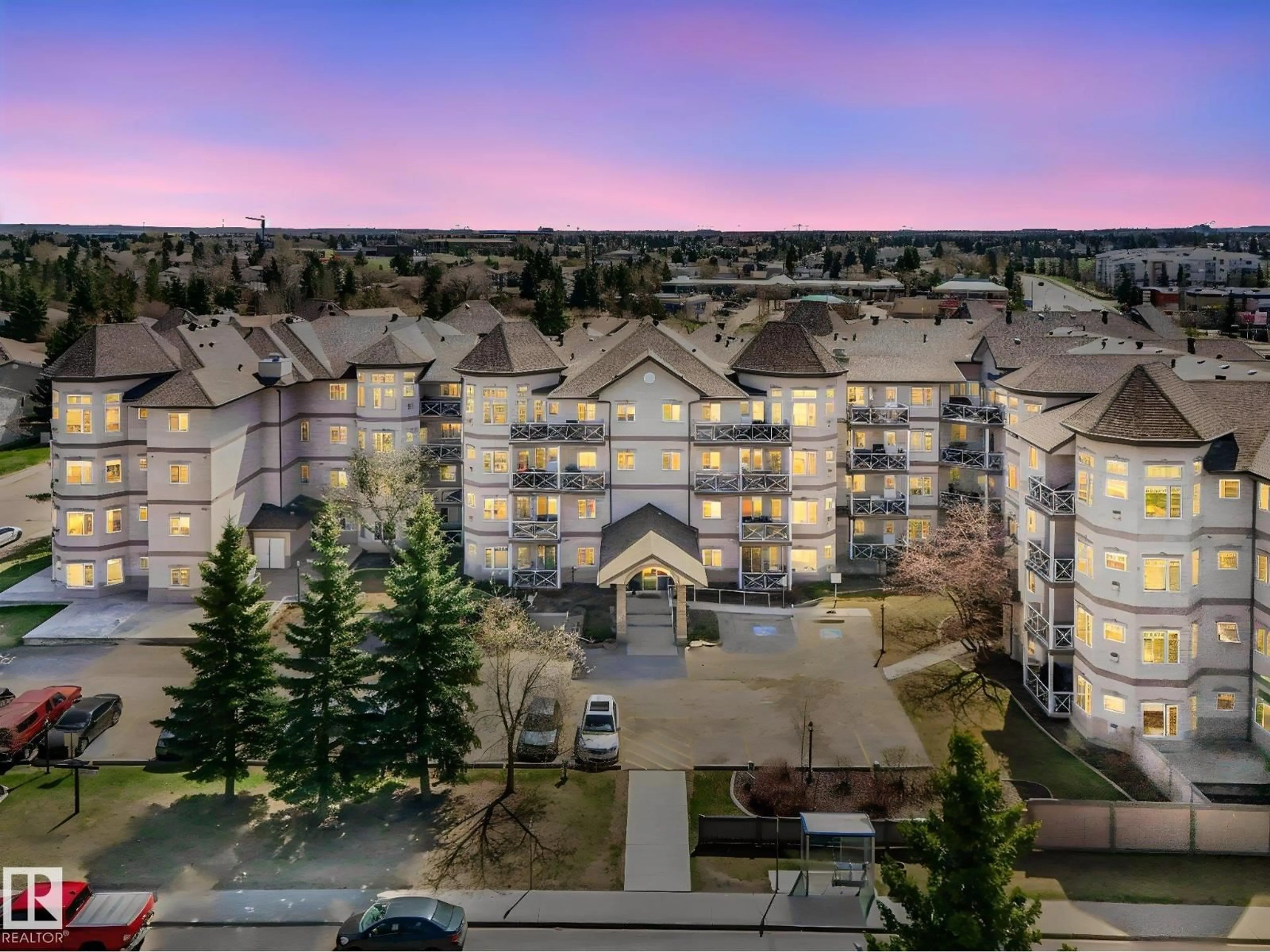 A pic from outside/outdoor area/front of a property/back of a property/a pic from drone, unknown for #317 - 2420 108 ST, Edmonton Alberta T6J7J3