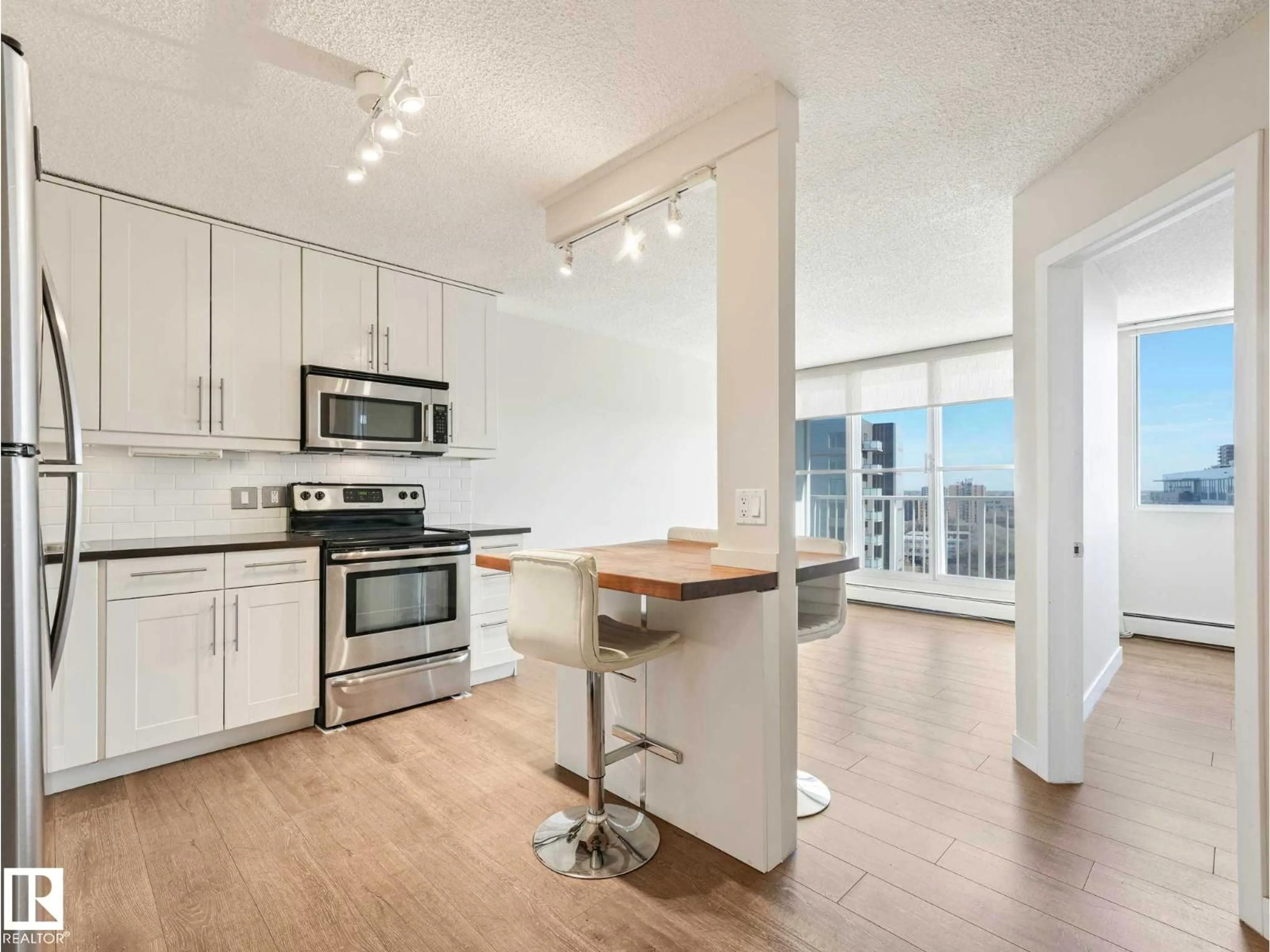 Open concept kitchen, unknown for 1403 - 12141 JASPER AV, Edmonton Alberta T5N3X8