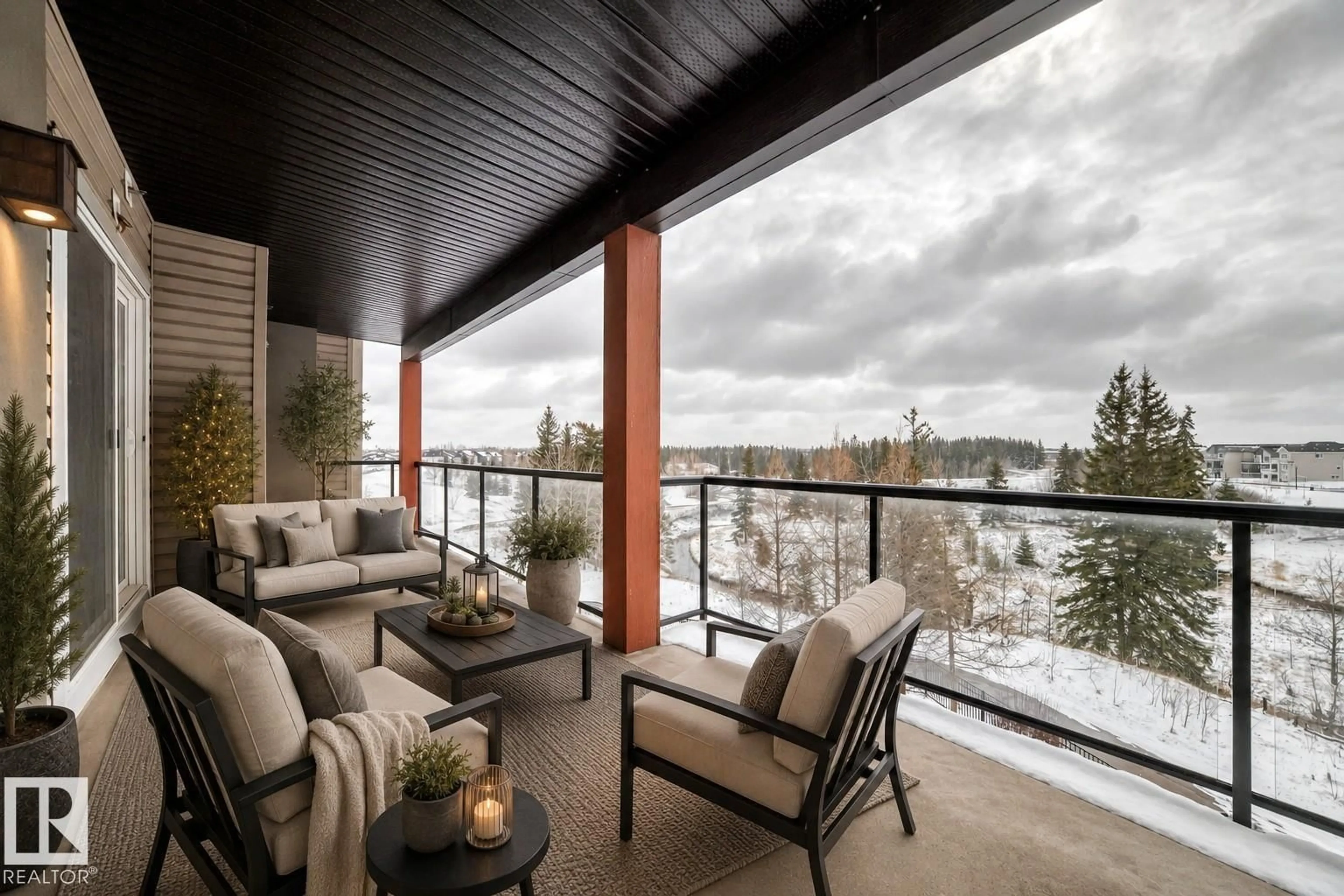 Patio, mountain view for #308 - 1623 JAMES MOWATT TR, Edmonton Alberta T6W0J7