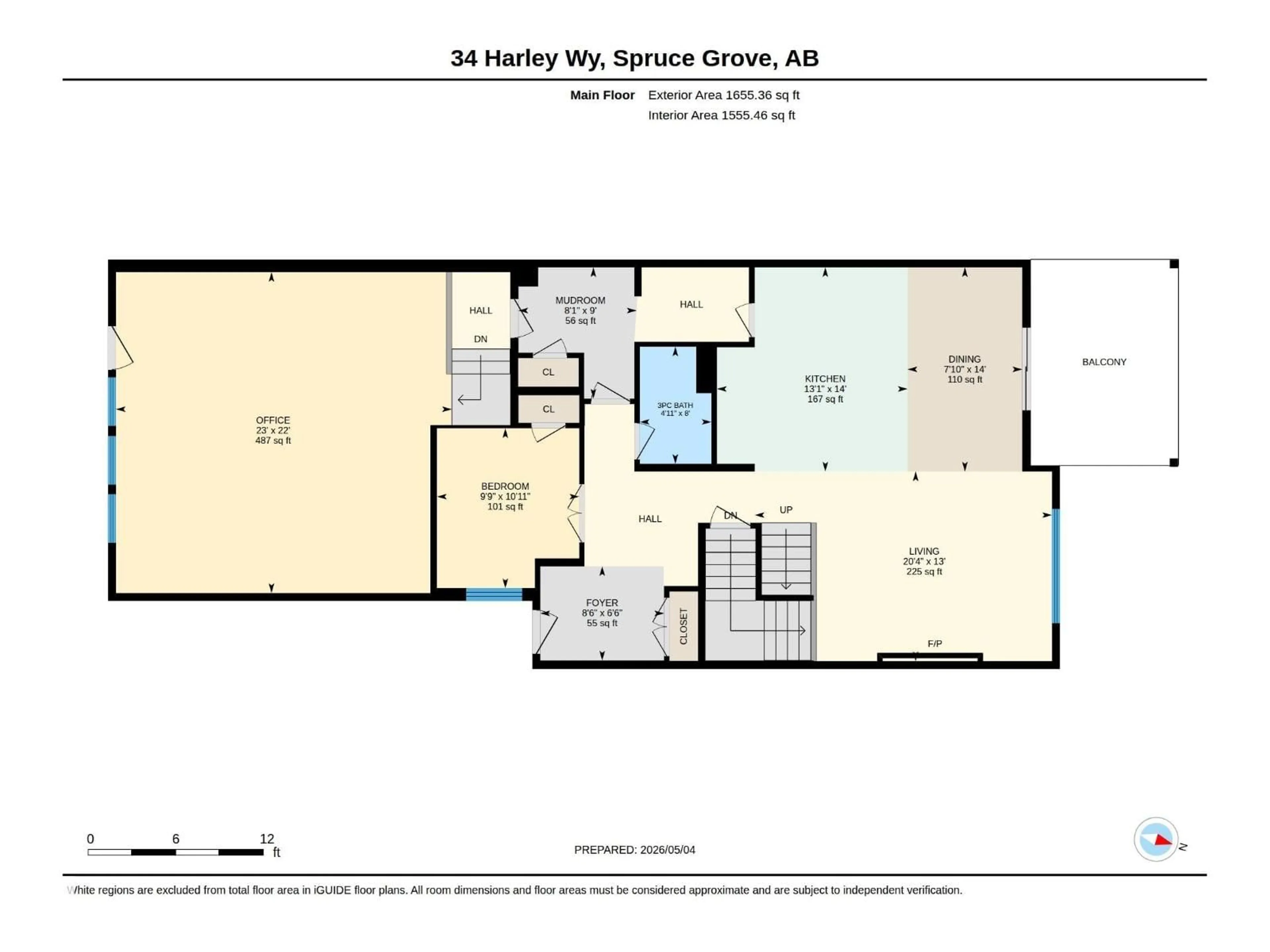 Floor plan for 34 HARLEY WAY, Spruce Grove Alberta T7X0X4