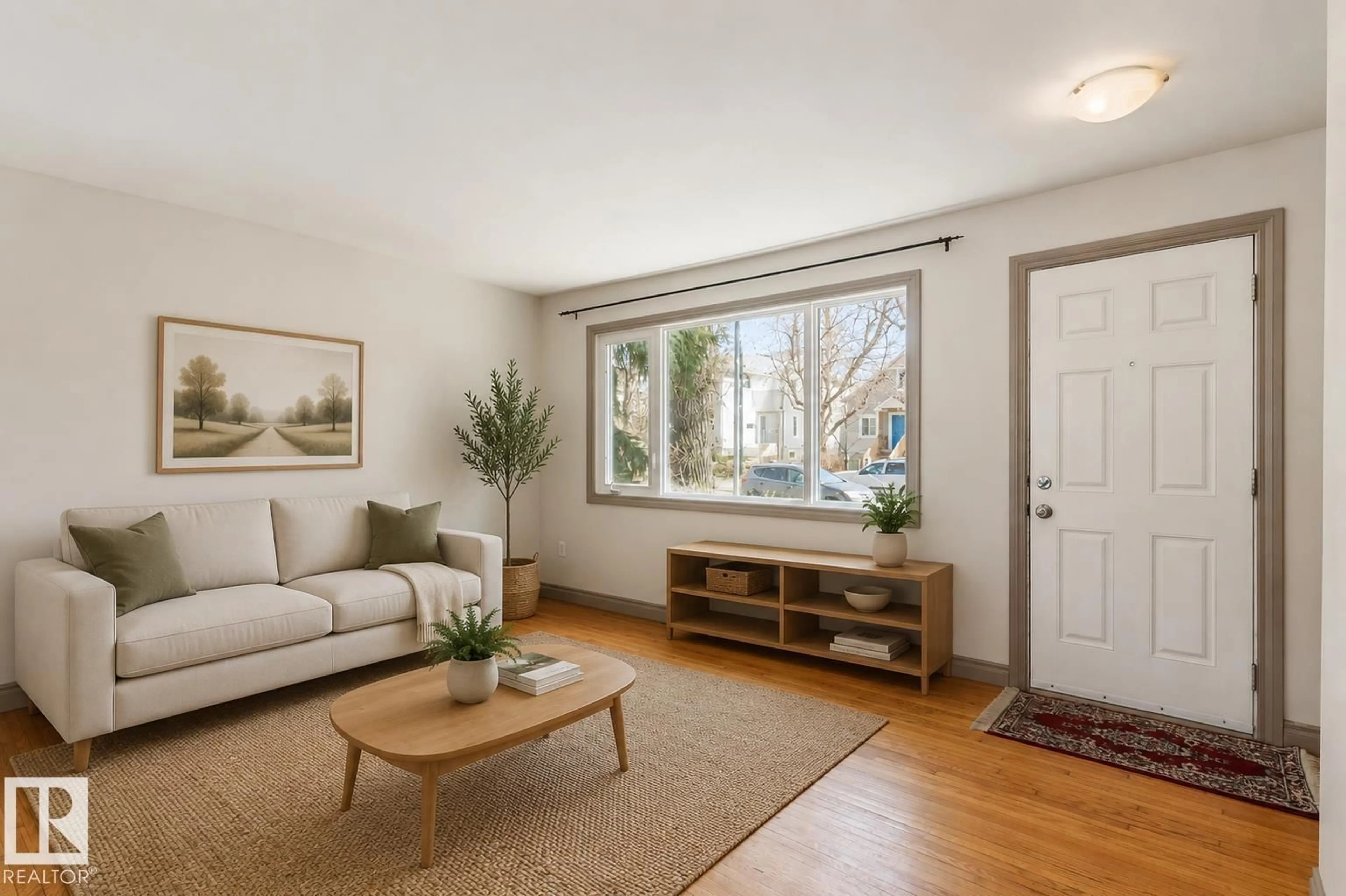 Living room with furniture, unknown for 10620 68 AV, Edmonton Alberta T6H2B4