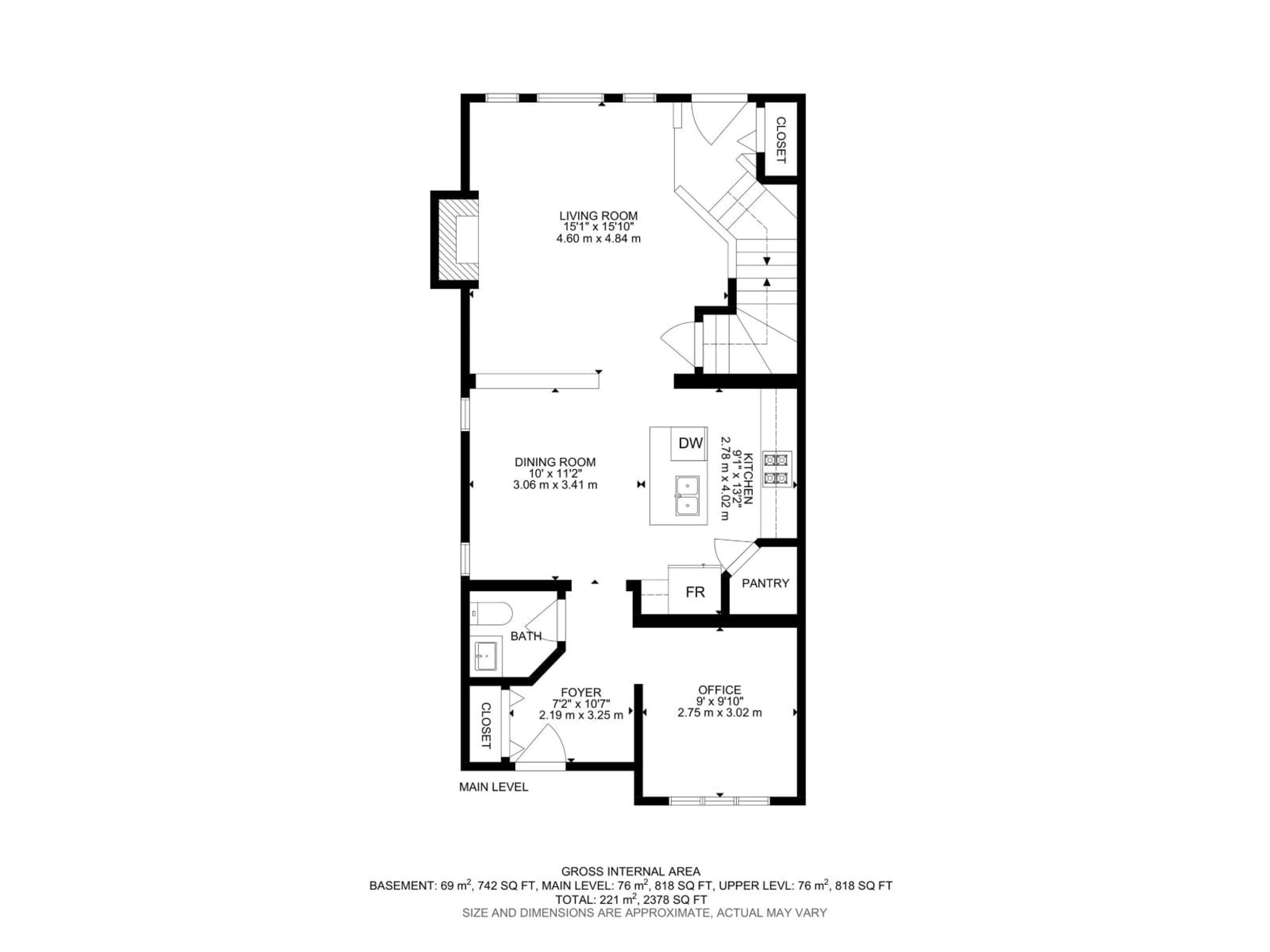 Floor plan for SW - 3724 ALEXANDER CR, Edmonton Alberta T6W0W7