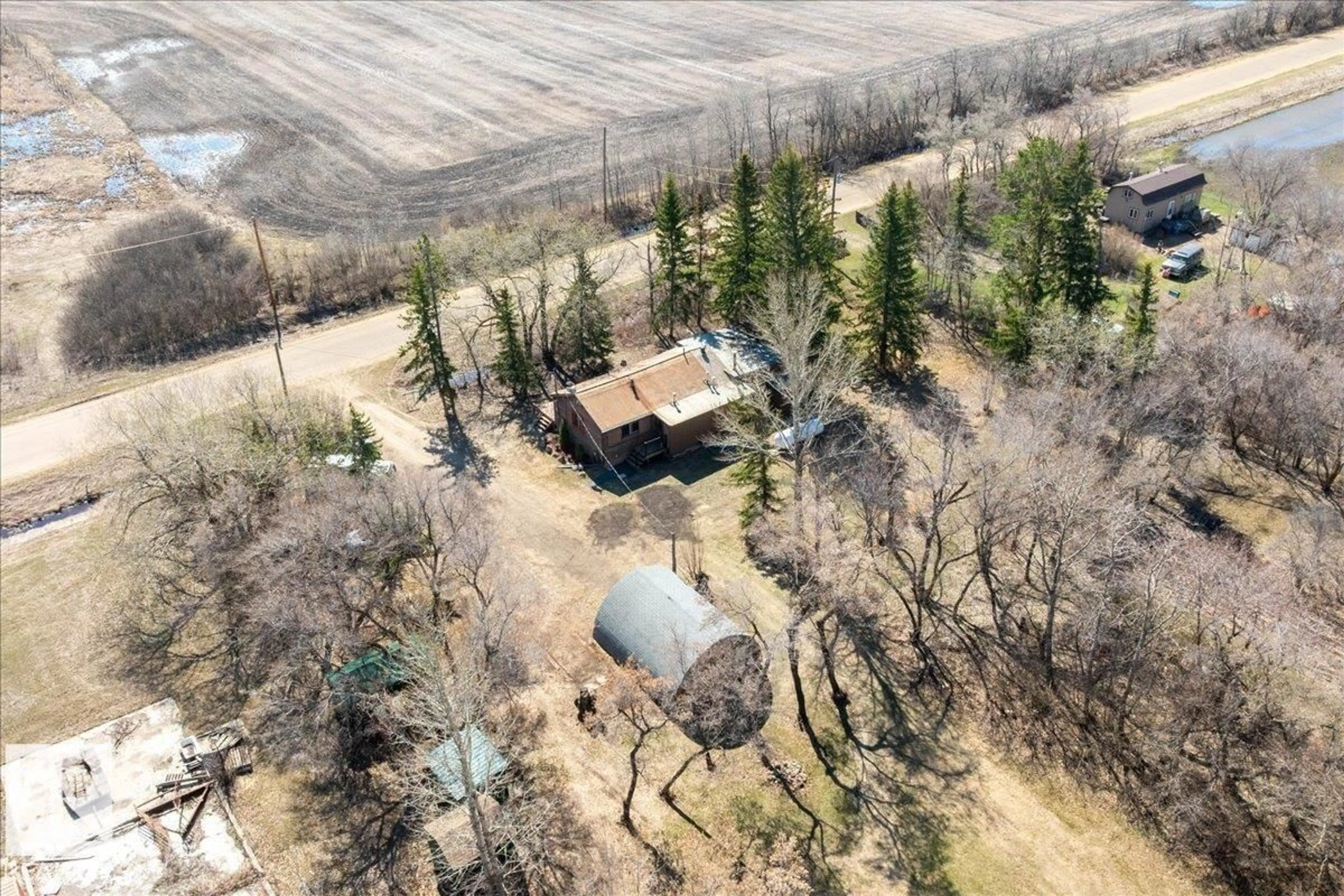 A pic from outside/outdoor area/front of a property/back of a property/a pic from drone, unknown for 49216 RR 161 A, Rural Beaver County Alberta T0B2C0