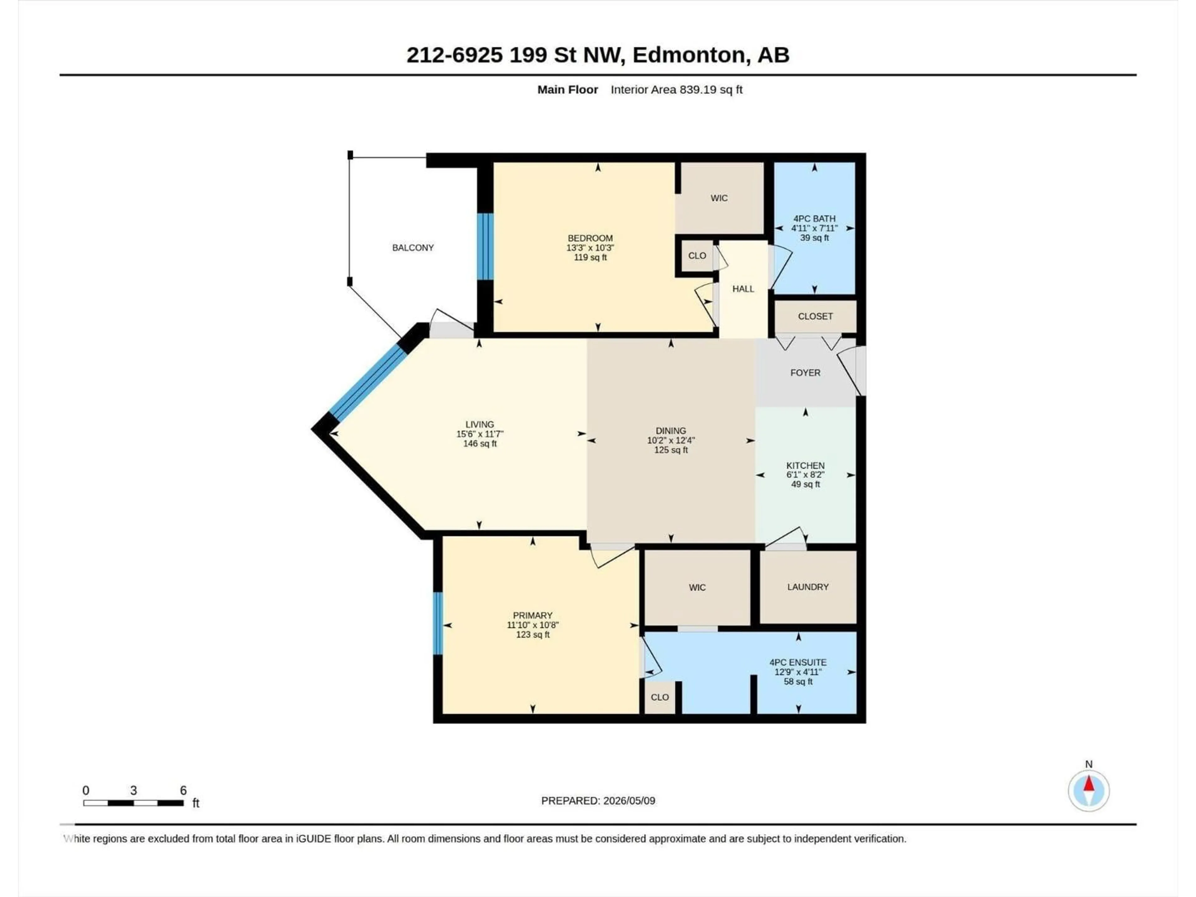 Floor plan for #212 - 6925 199 ST, Edmonton Alberta T5T3X8