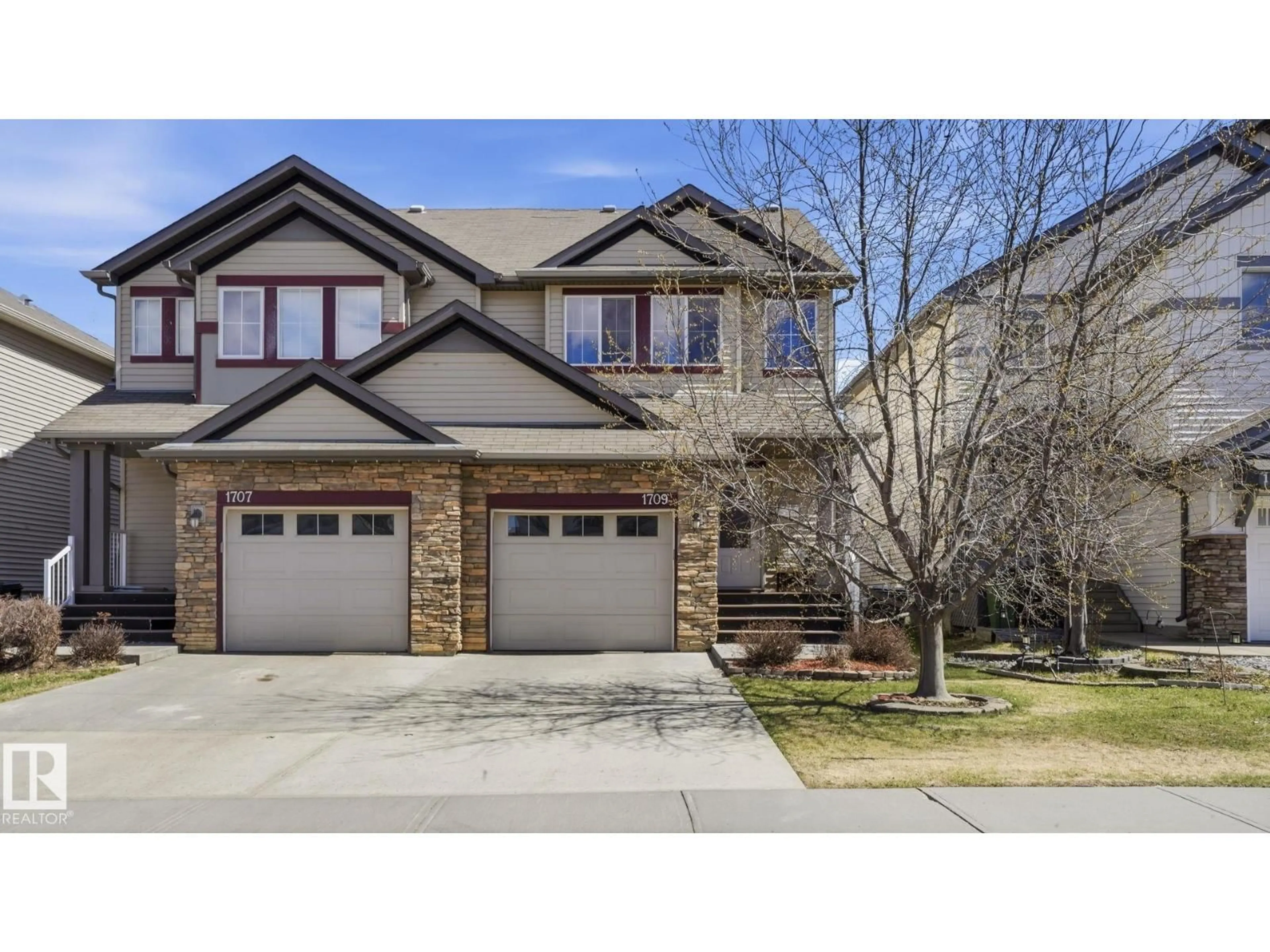 Home with brick exterior material, street for 1709 64 ST, Edmonton Alberta T6X0M8