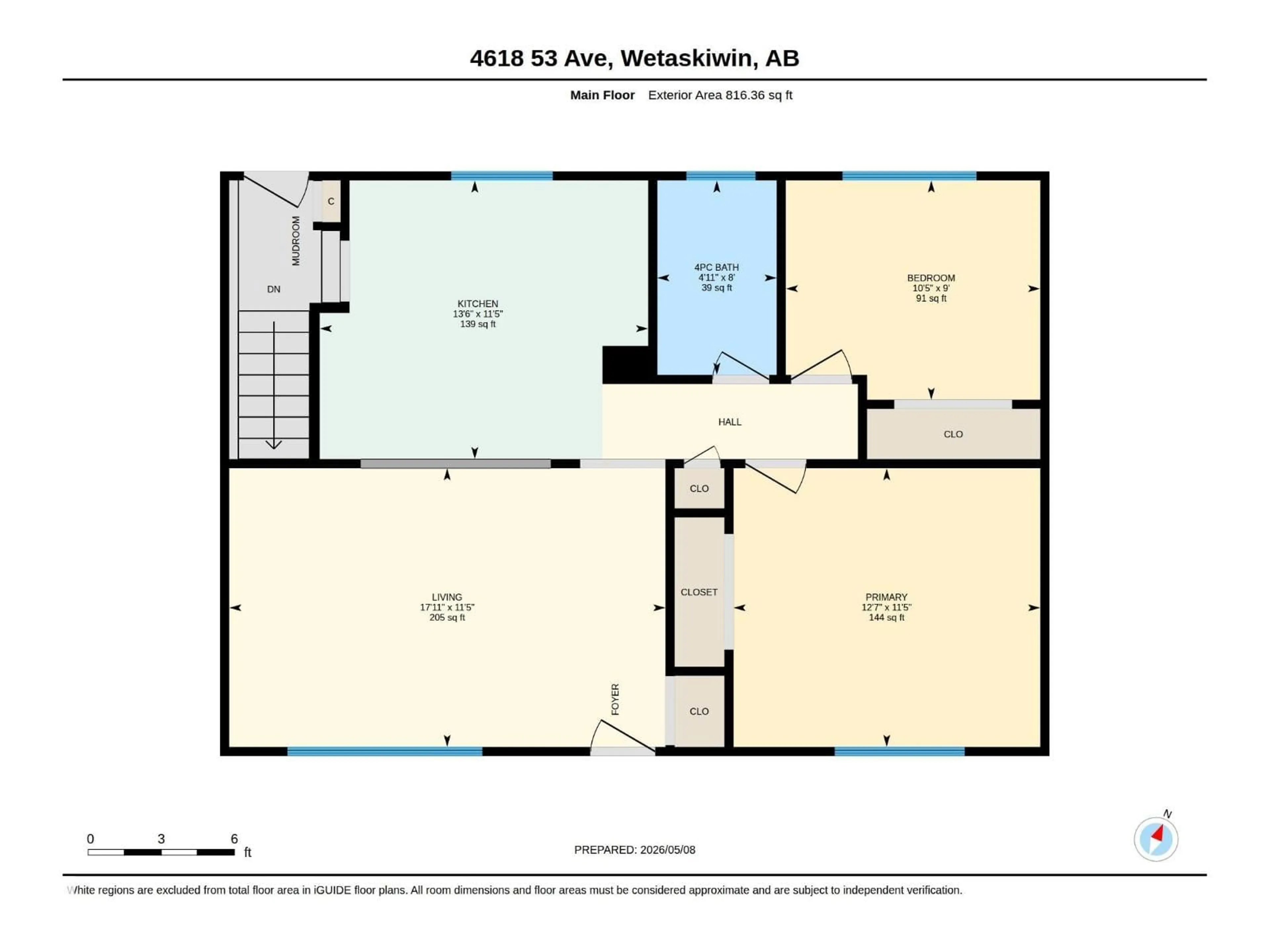 Floor plan for 4618 53 AV, Wetaskiwin Alberta T9A0Y5
